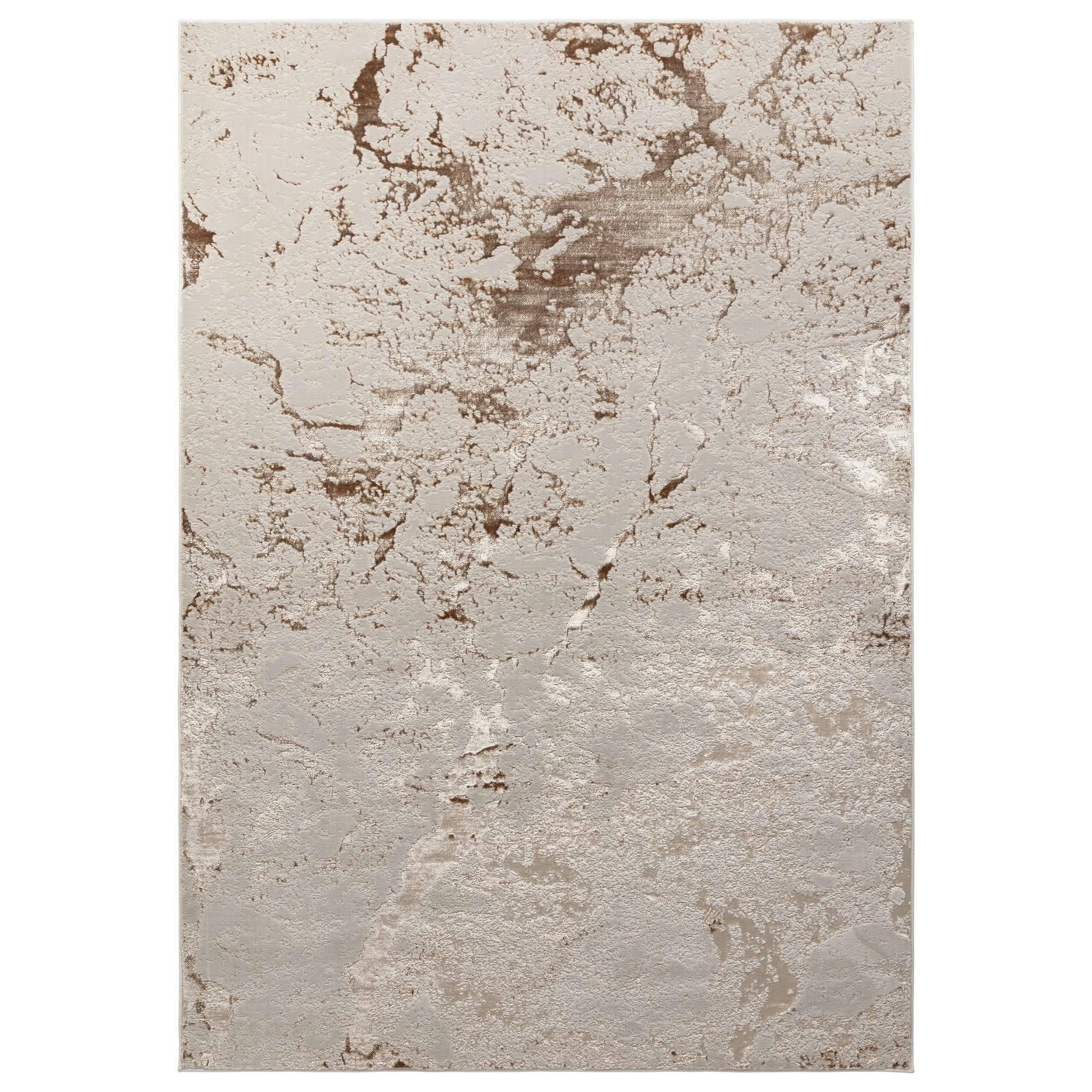 Rackhams White Aurora Au16 Strata Rug - 80X150cm