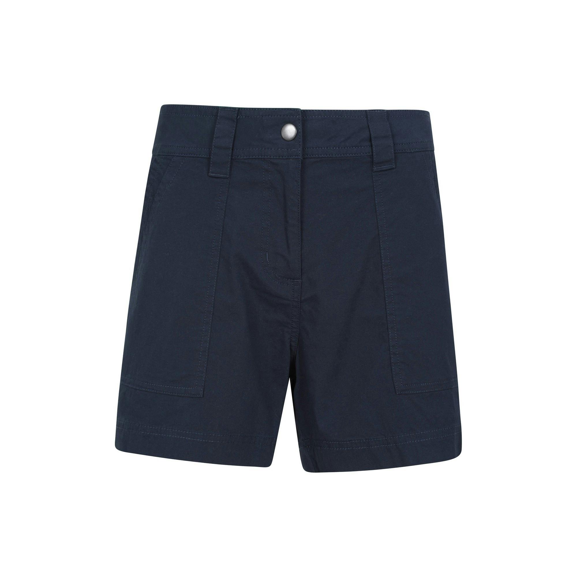 Mountain Warehouse Women's Coast Shorts - Navy - Navy - 10 Uk - 97% Cotton/3% Elastane