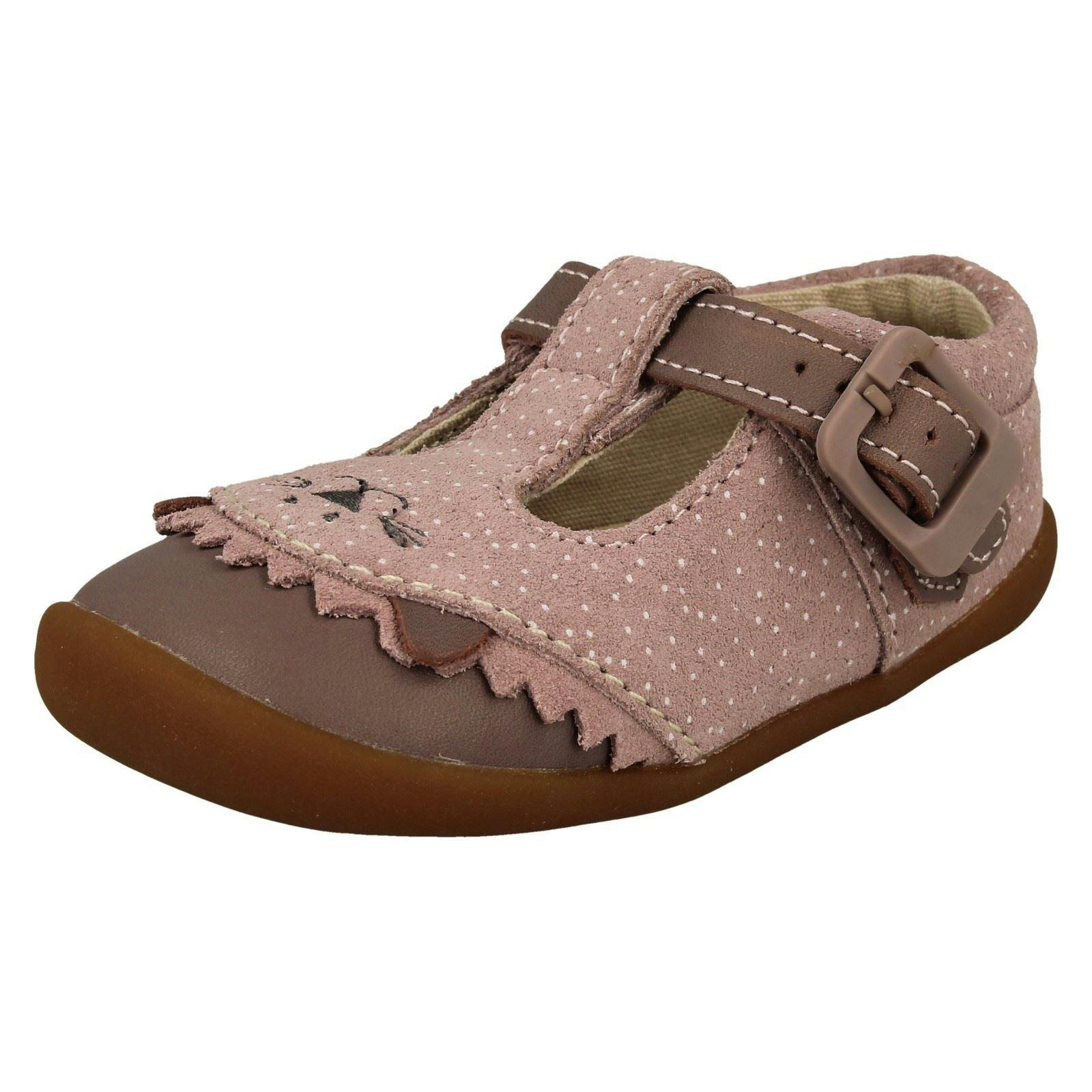 Clarks Girls Pink Casual First Shoes Roamer Cub - Uk 5.5 Infant - F