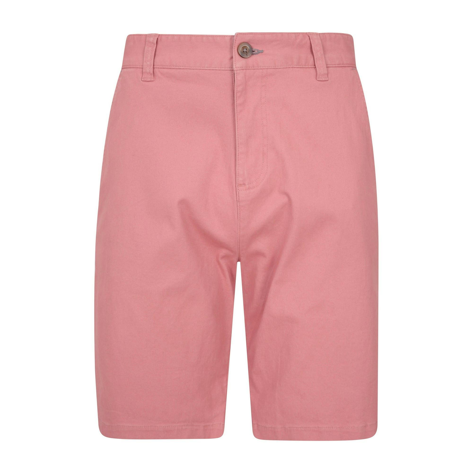 Mountain Warehouse Men's Pink Organic Chino Shorts - 28R - 100% Cotton