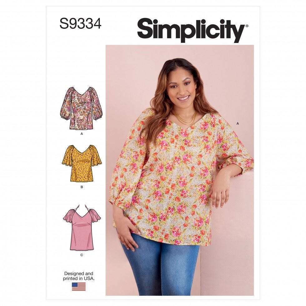 Simplicity Women's Top Sewing Pattern S9334 (Aa 10-18) Size 10 - Image 3
