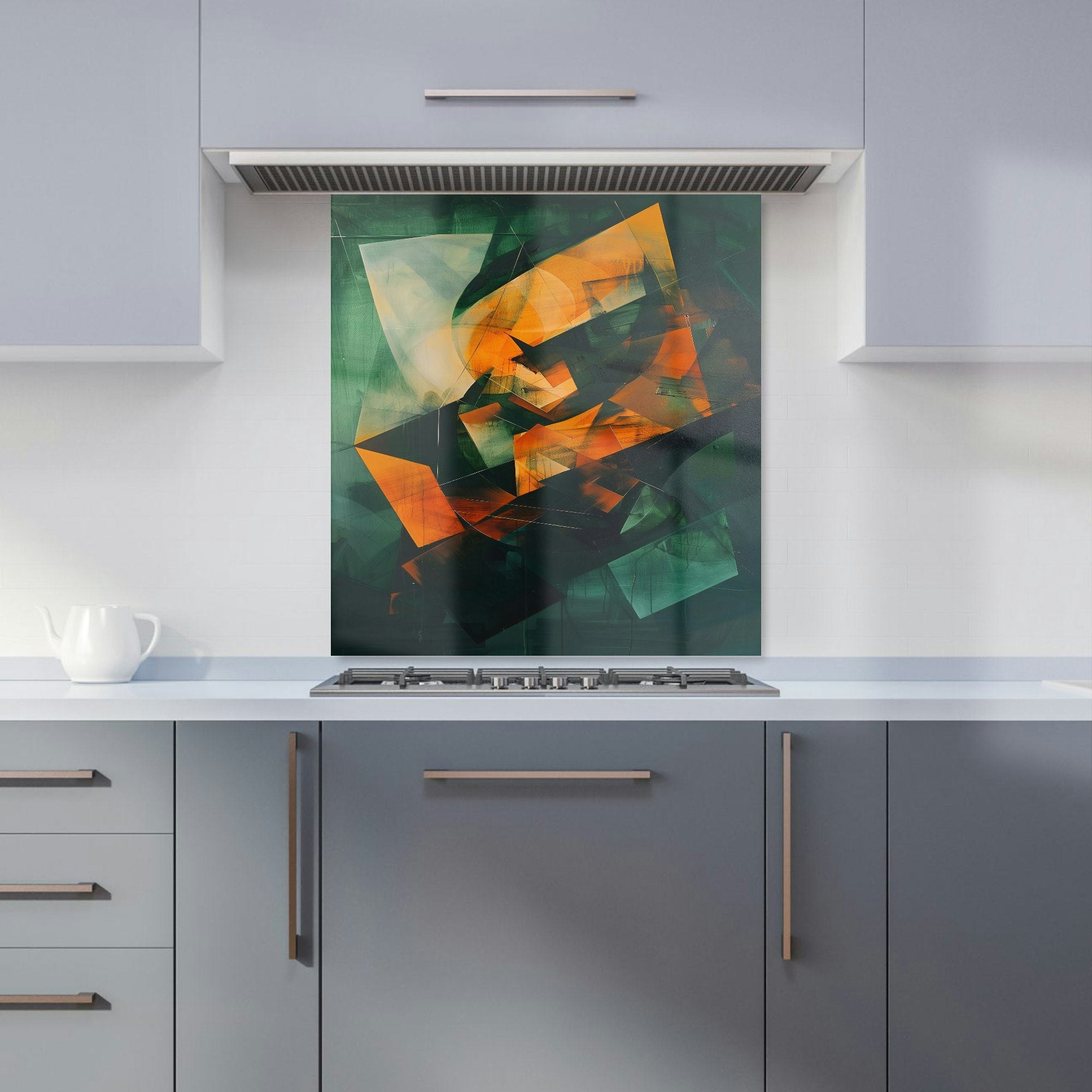 Warren Reed - Designer Sharp Triangles Kitchen Splashback - W700mm X H750mm