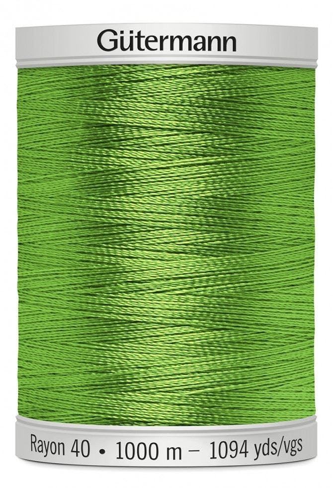 Gutermann No 40 Sulky Rayon Embroidery Thread 1000M Rayon Thread Suitable For Embroidery - 1510 - 1000 Metres
