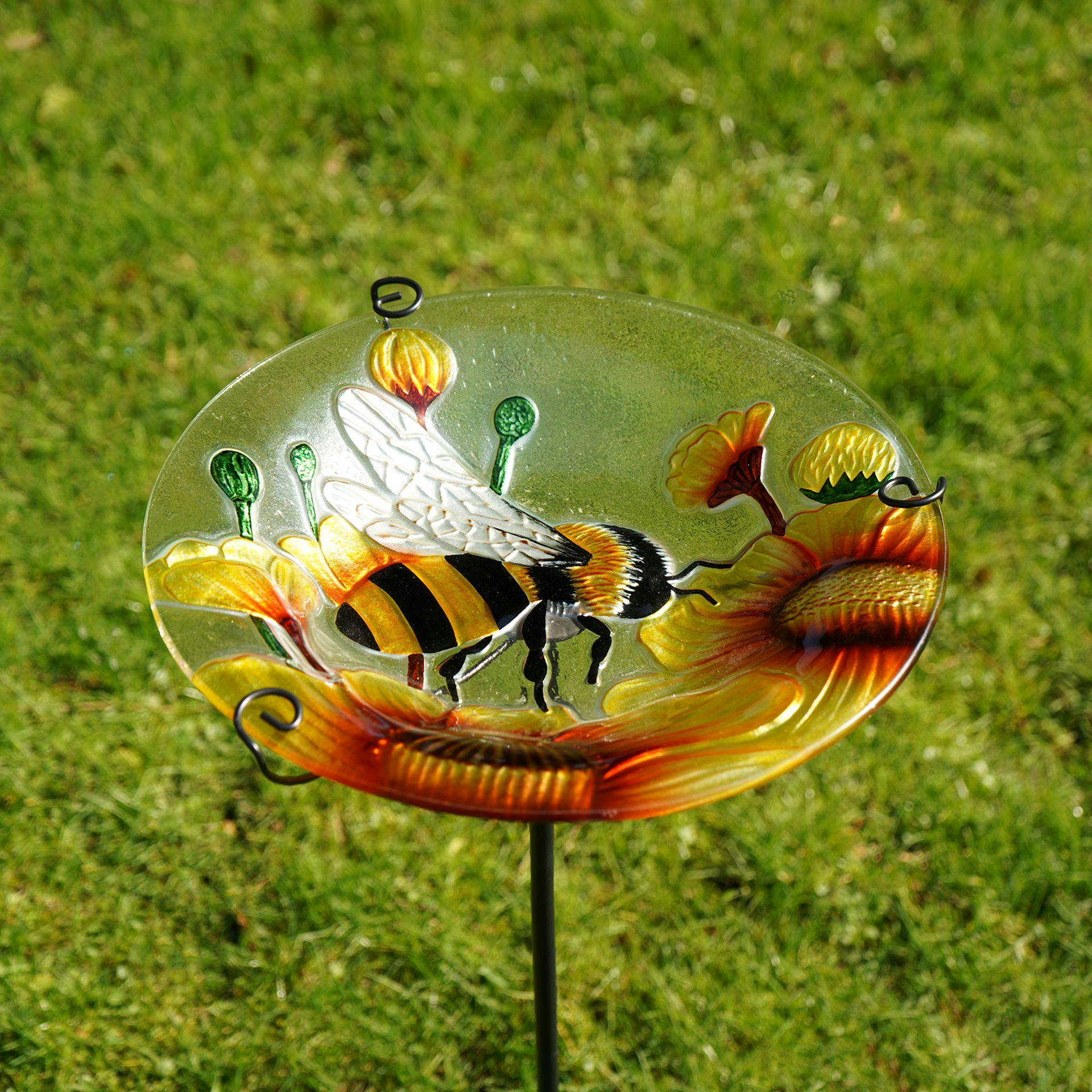 Country Club Yellow/Orange/Green Bird Feeder - Bee