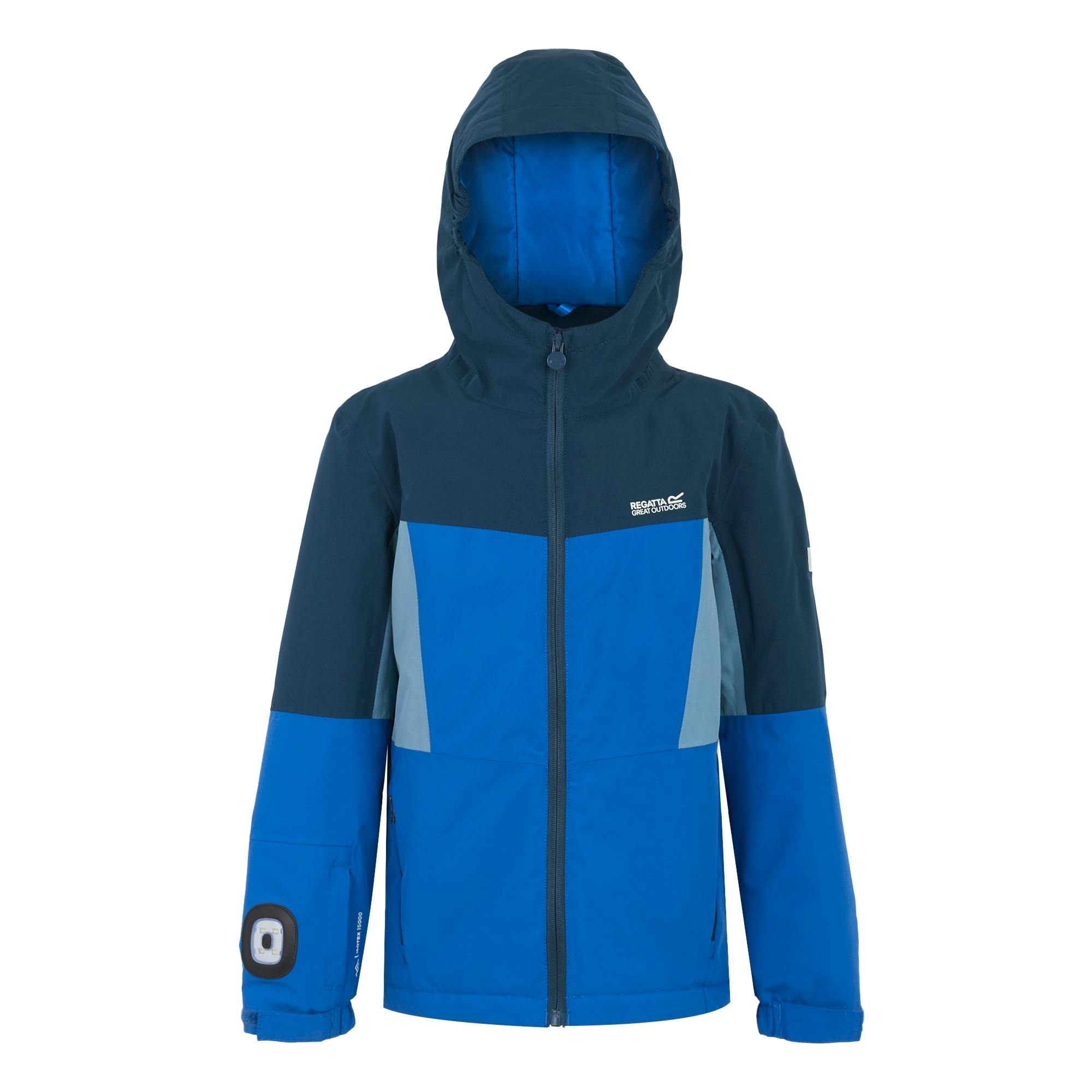 Regatta Blue Kids Beamz Insulated Waterproof Jacket - Navy - Navy - 13 Years - 100% Polyester