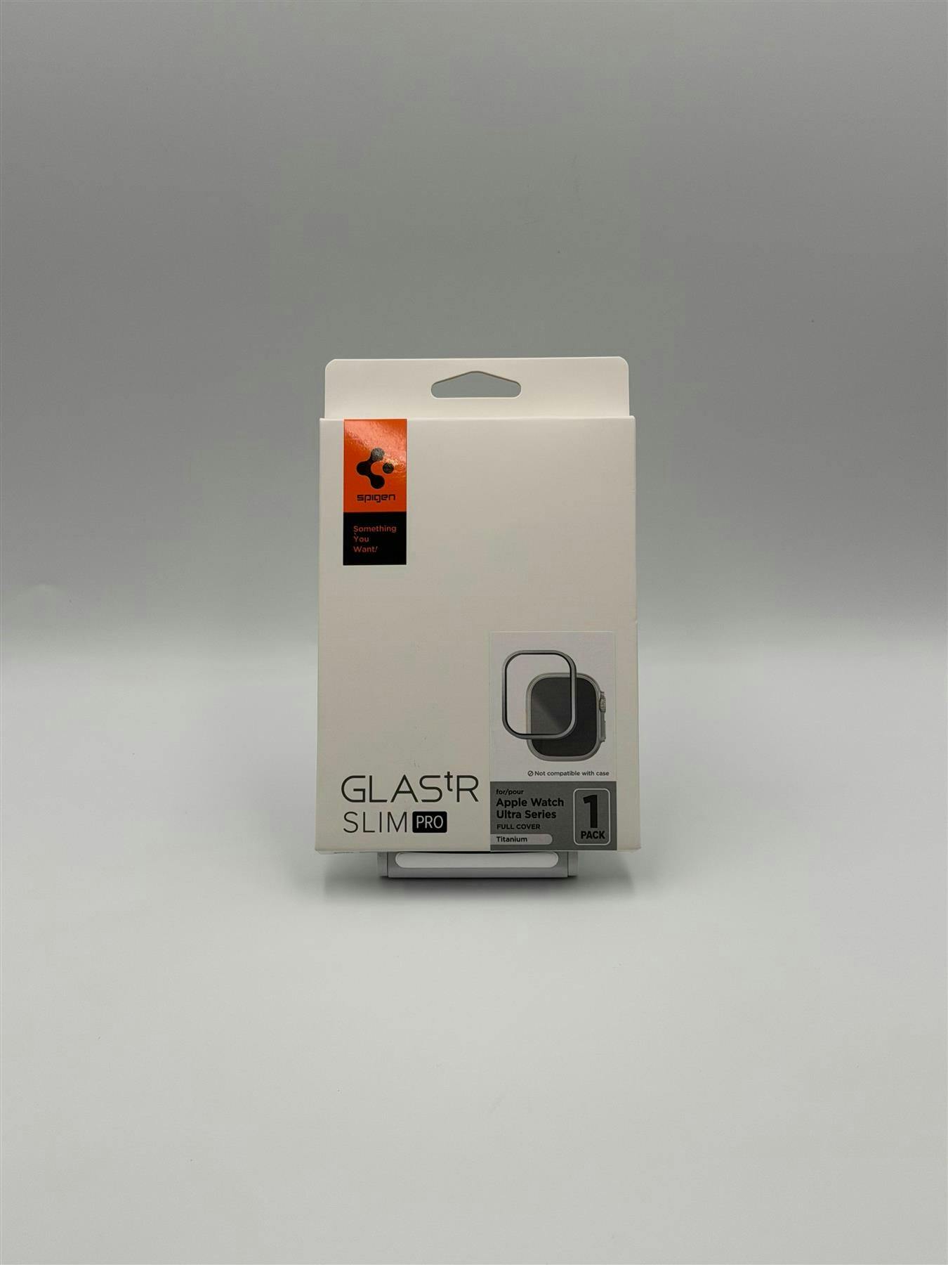 Spigen Beige Glastr Slim Pro Tempered Glass For Apple Watch Ultra 49Mm - Agl06161