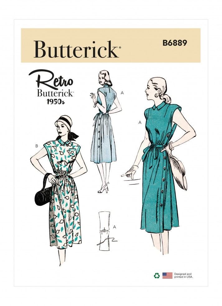 Butterick B6889a5 Misses Dress A5 (6-8-10-12-14) - Image 3