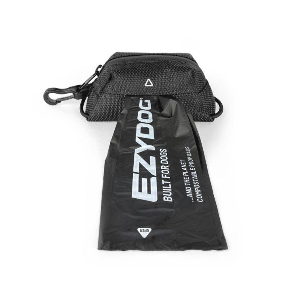 Ezydog Black Essential Poop Bag Holder In