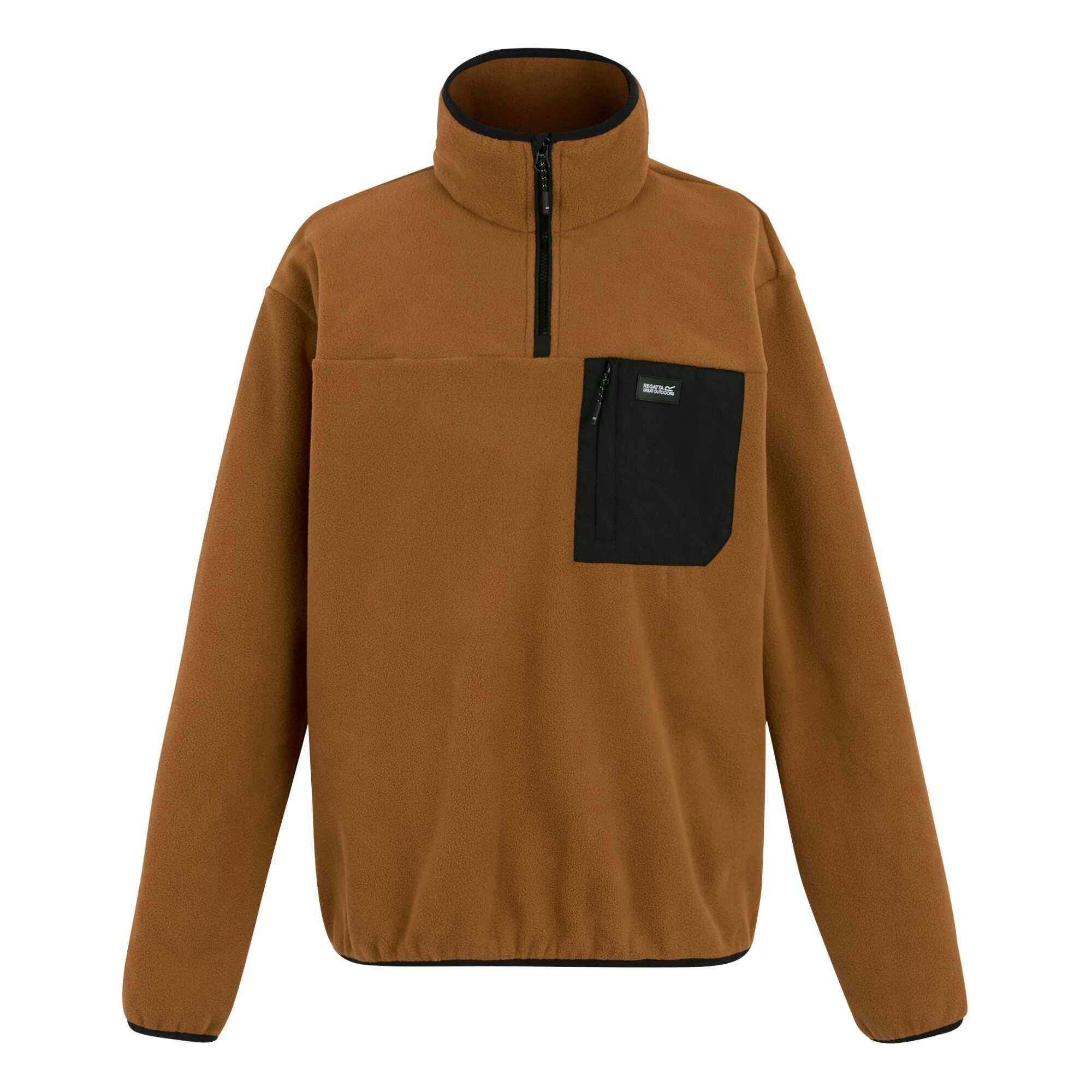 Regatta Men's Frankie Half Zip Fleece Top - Glazed Ginger - M - Glazed Ginger - 100% Polyester