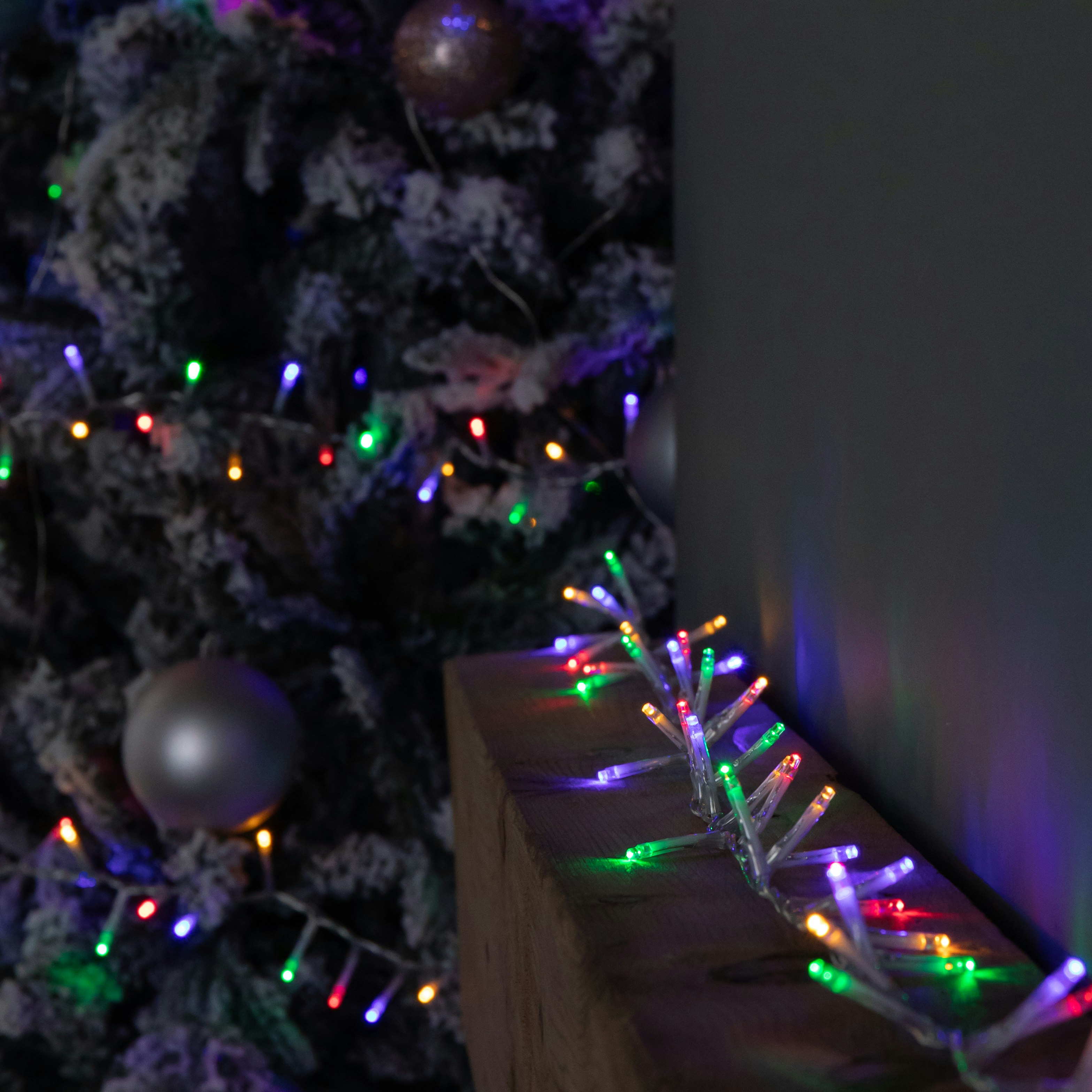 Rackhams Light 18.7M 750 Led Treebrights Christmas String S On Clear Cable With Timer In Multi-Coloured