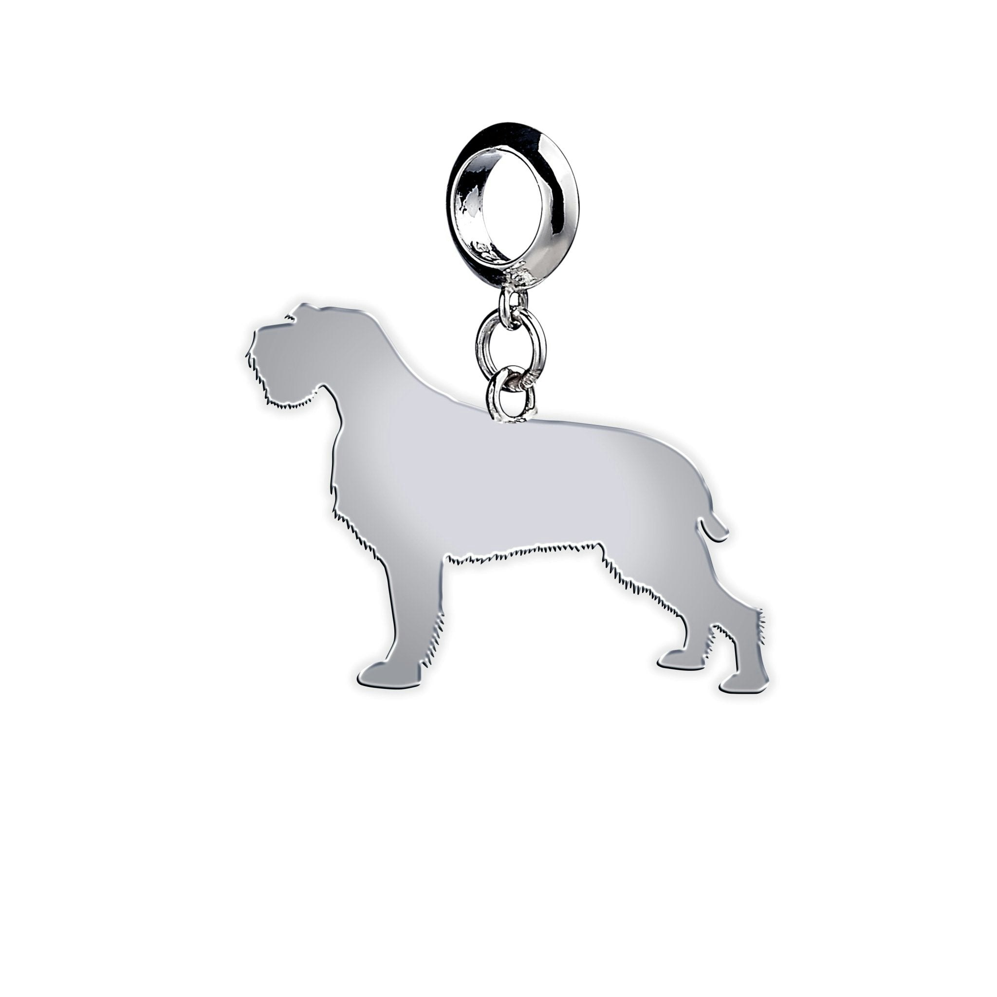 Mylee London Silver Korthals Griffon Silhouette Charm - Yes - Slider Charm