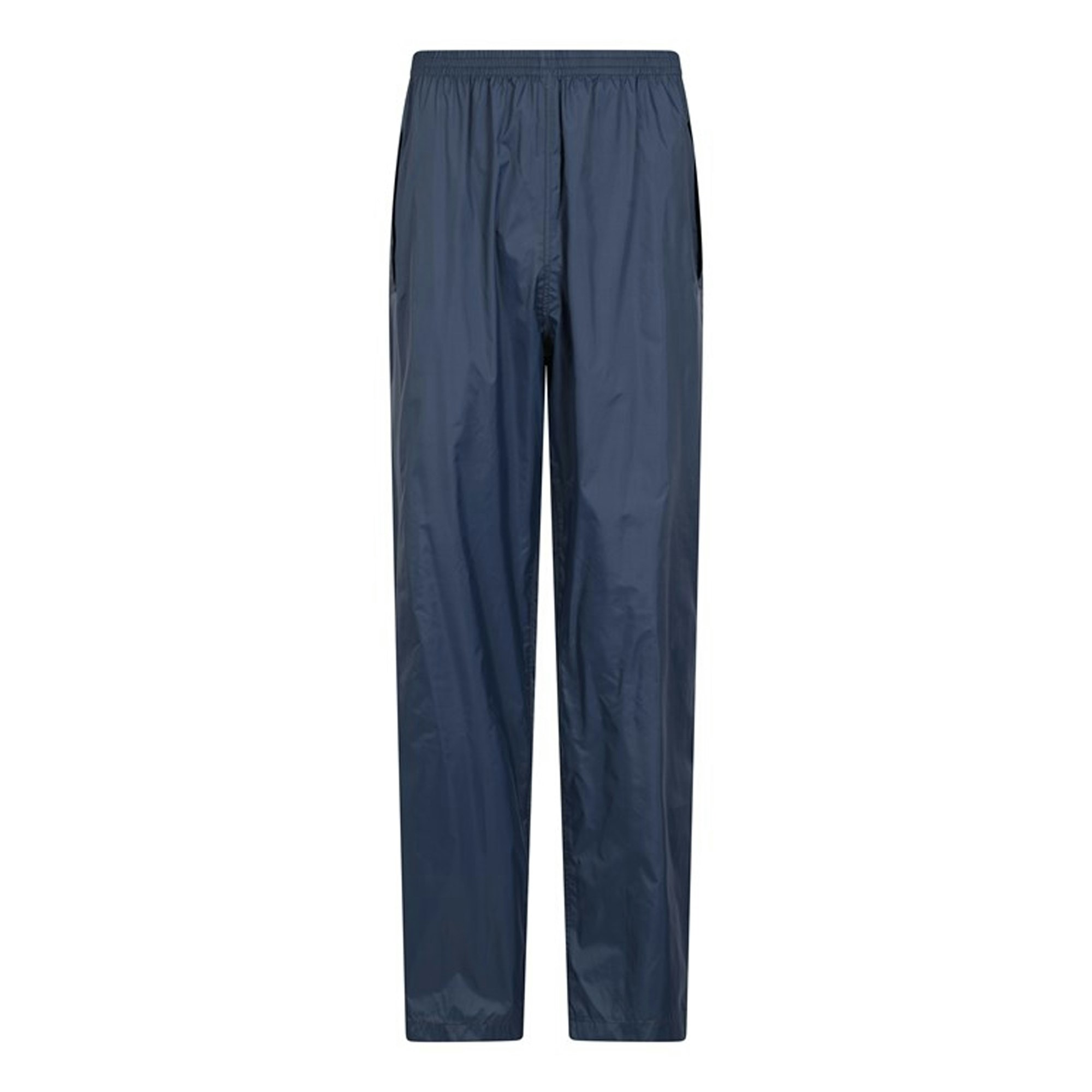 Mountain Warehouse Men's Pakka Waterproof Over Trousers - Navy - Navy - Large