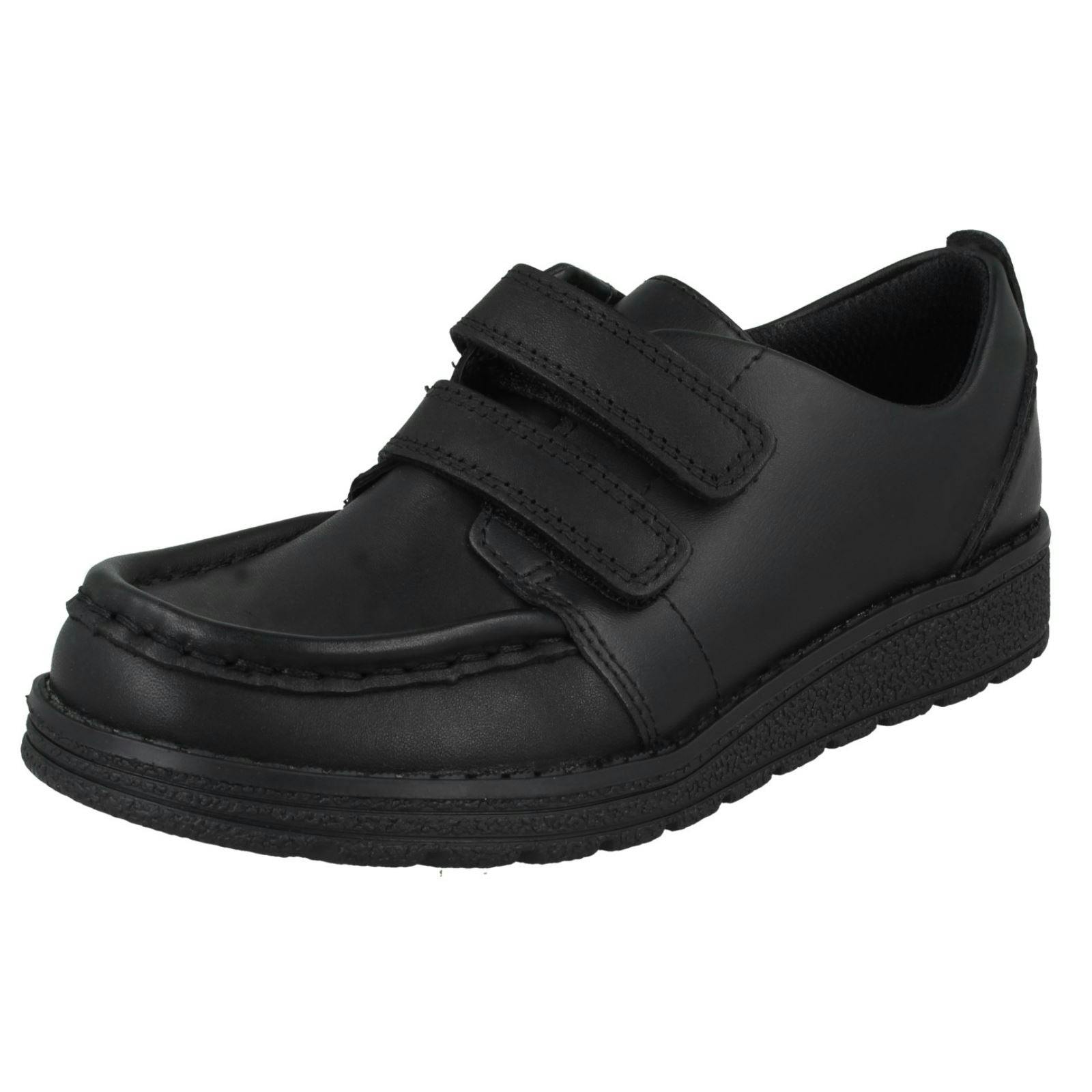Clarks Boys Black Formal School Shoes Mendip Bright - Leather - Uk 7 Infant - G