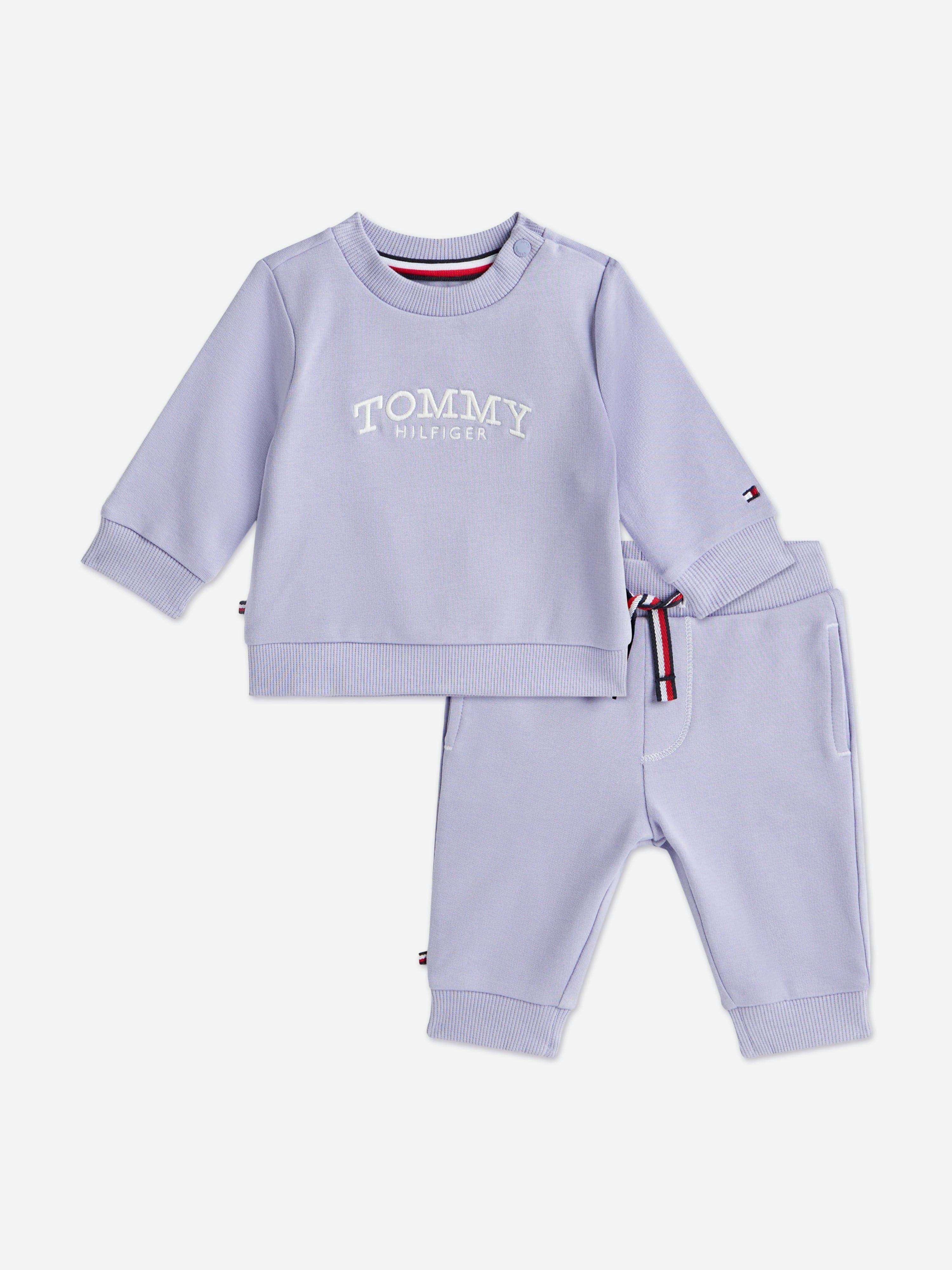 Tommy Hilfiger Women's Purple Baby Girls Monotype Tracksuit In - 0 - 6 Mths