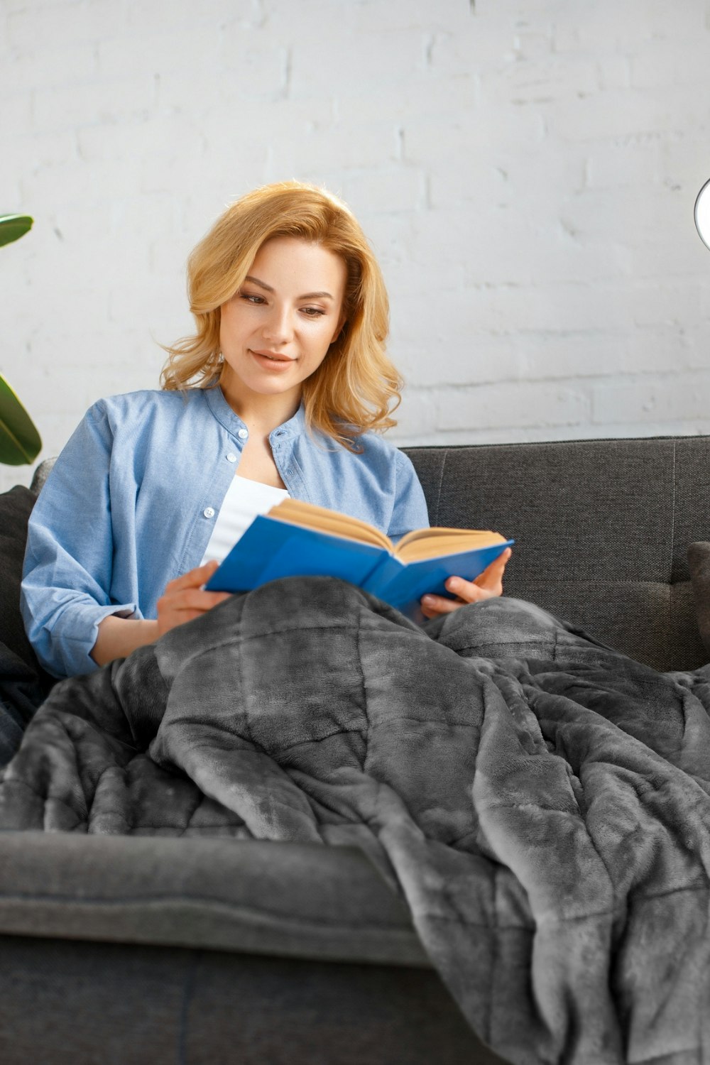 Rackhams Grey Sensory Weighted Blanket Sleep Therpy 6.9Kg
