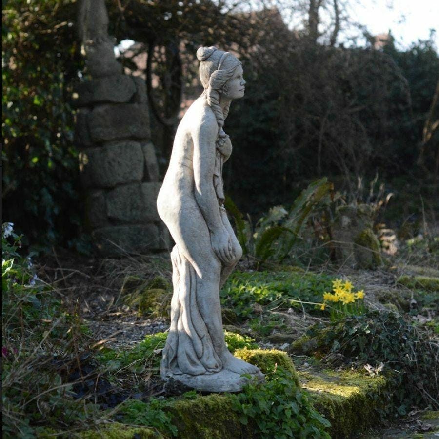 Osn Bathing Lady Classic Stone Cast Woman Statue