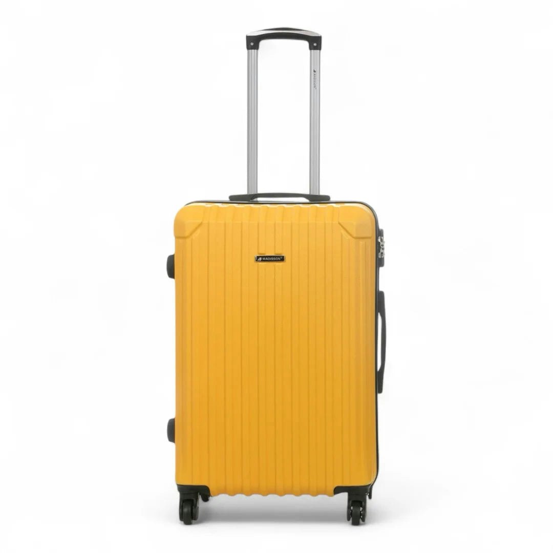 Snowball Yellow Hardshell Luggage Set 8 Spinner Wheels Suitcase - Medium
