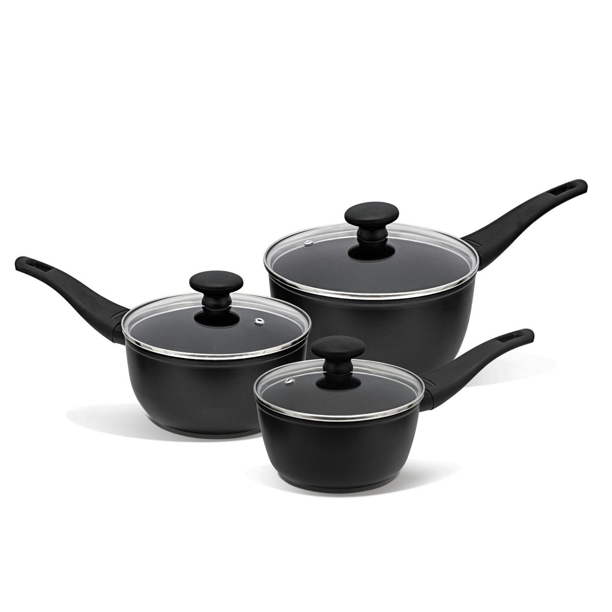 Photos - Stockpot Prestige Rackhams Thermo Smart Heat Indicator Non-Stick Saucepan & Lid Set - 3 Piece 