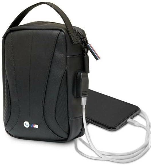 Bmw Men's Black M Series Torba Organiser Bag Carbon - Bmhbspctek