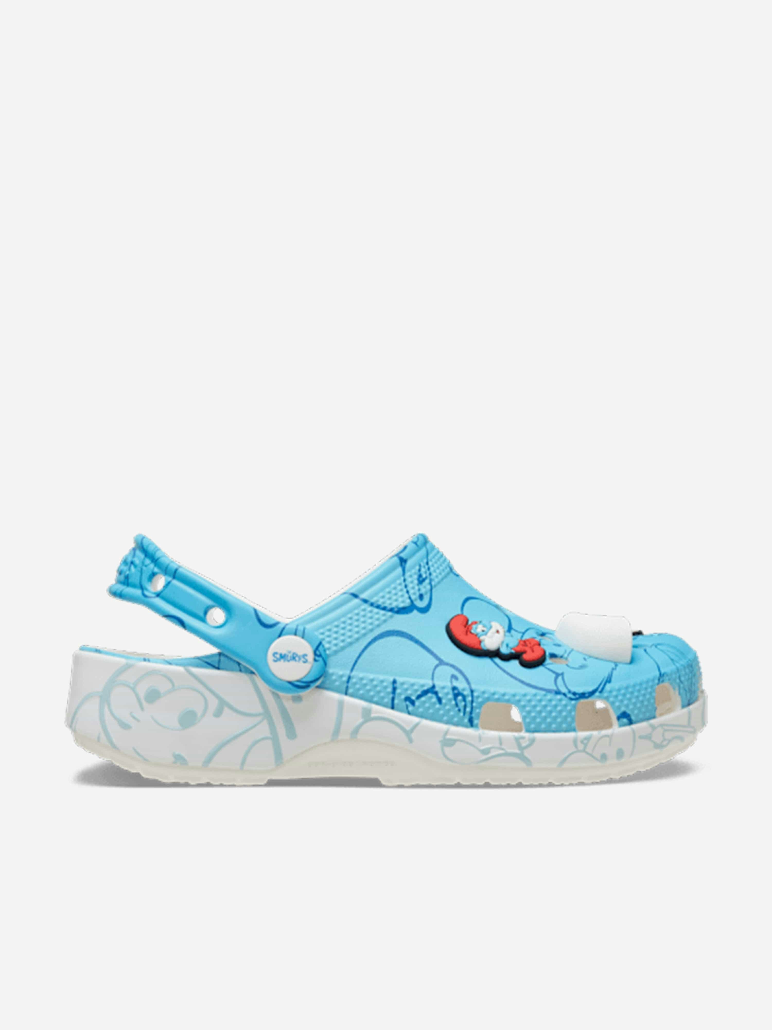 Crocs Blue Kids Smurfs Classic Clog In - Eu 33 - 34 Uk 2 Us 2