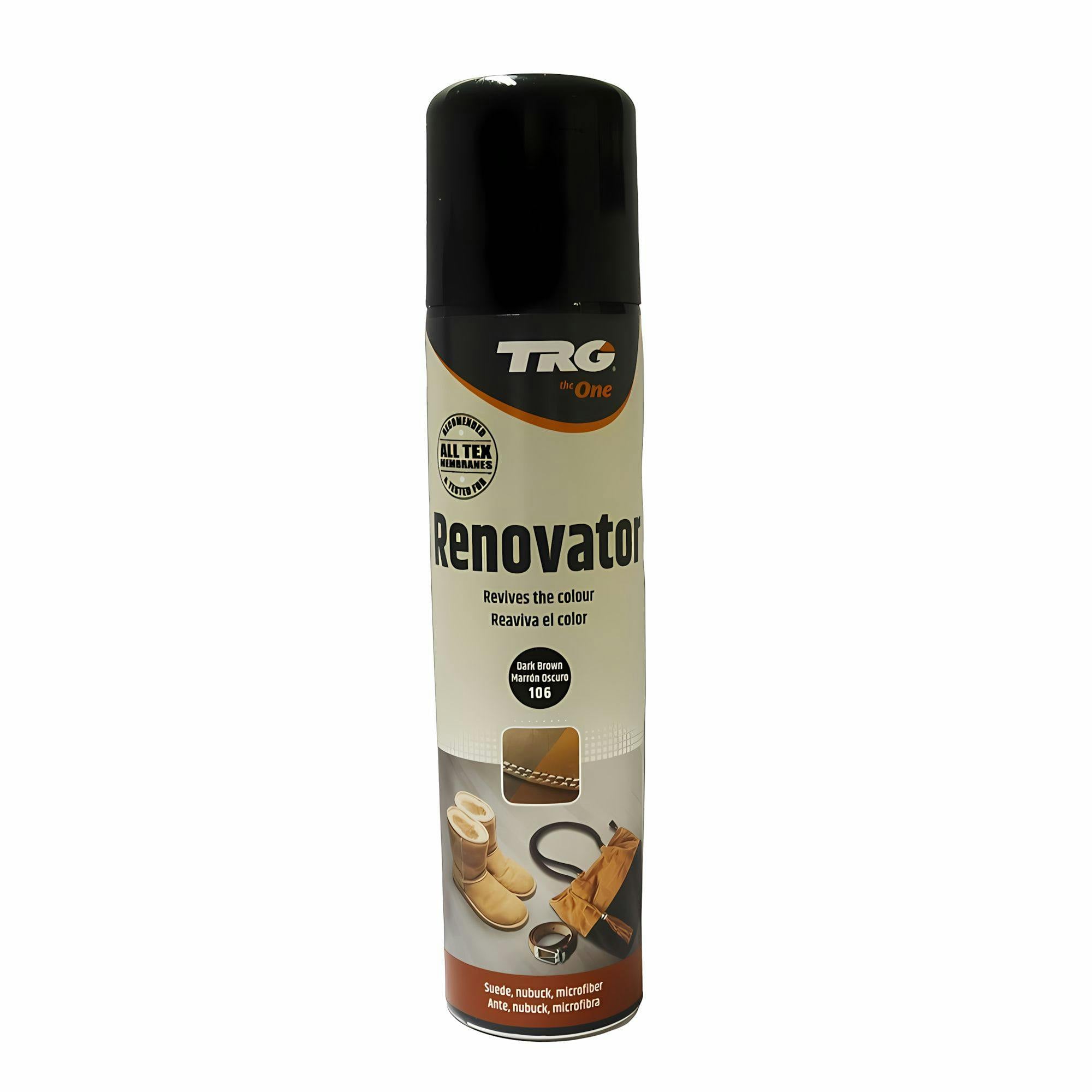 Rackhams Dark/Brown Suede Renovator - Colour Restoration For Shoes And Boots 250Ml