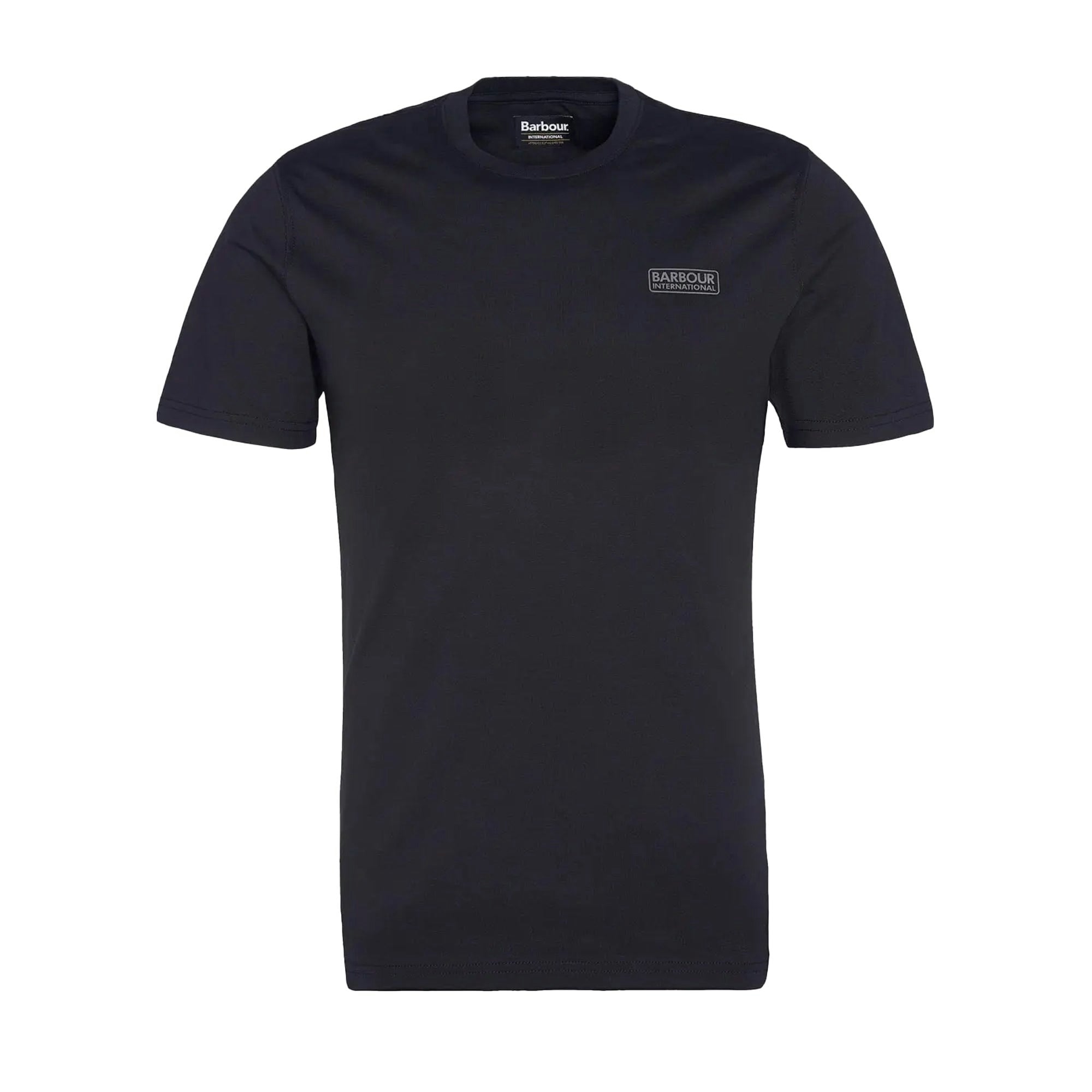 Barbour Black International Small Logo T-Shirt /Pewter - M