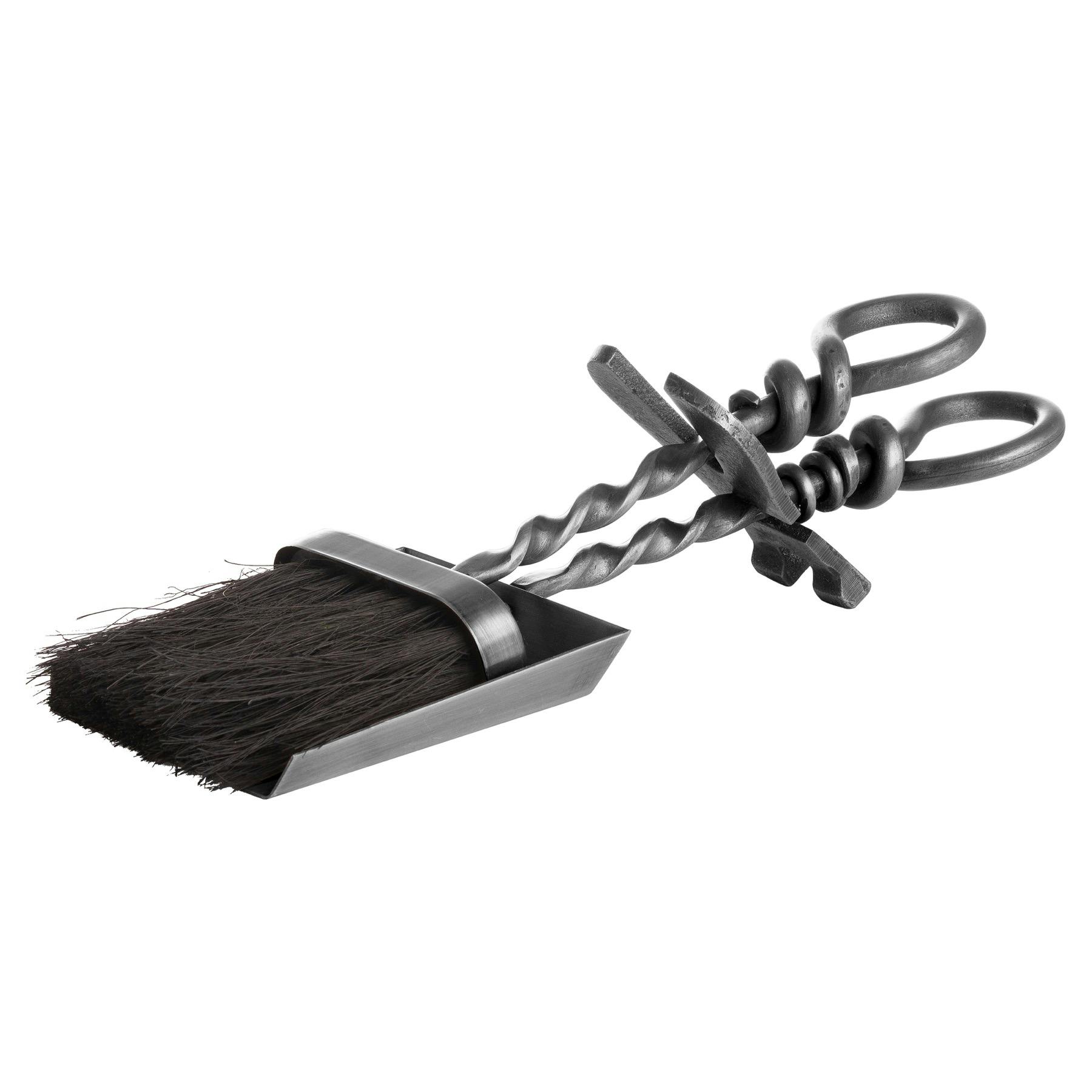 Hill Interiors Unisex Silver Hearth Tidy Set In Size 37 - Image 2