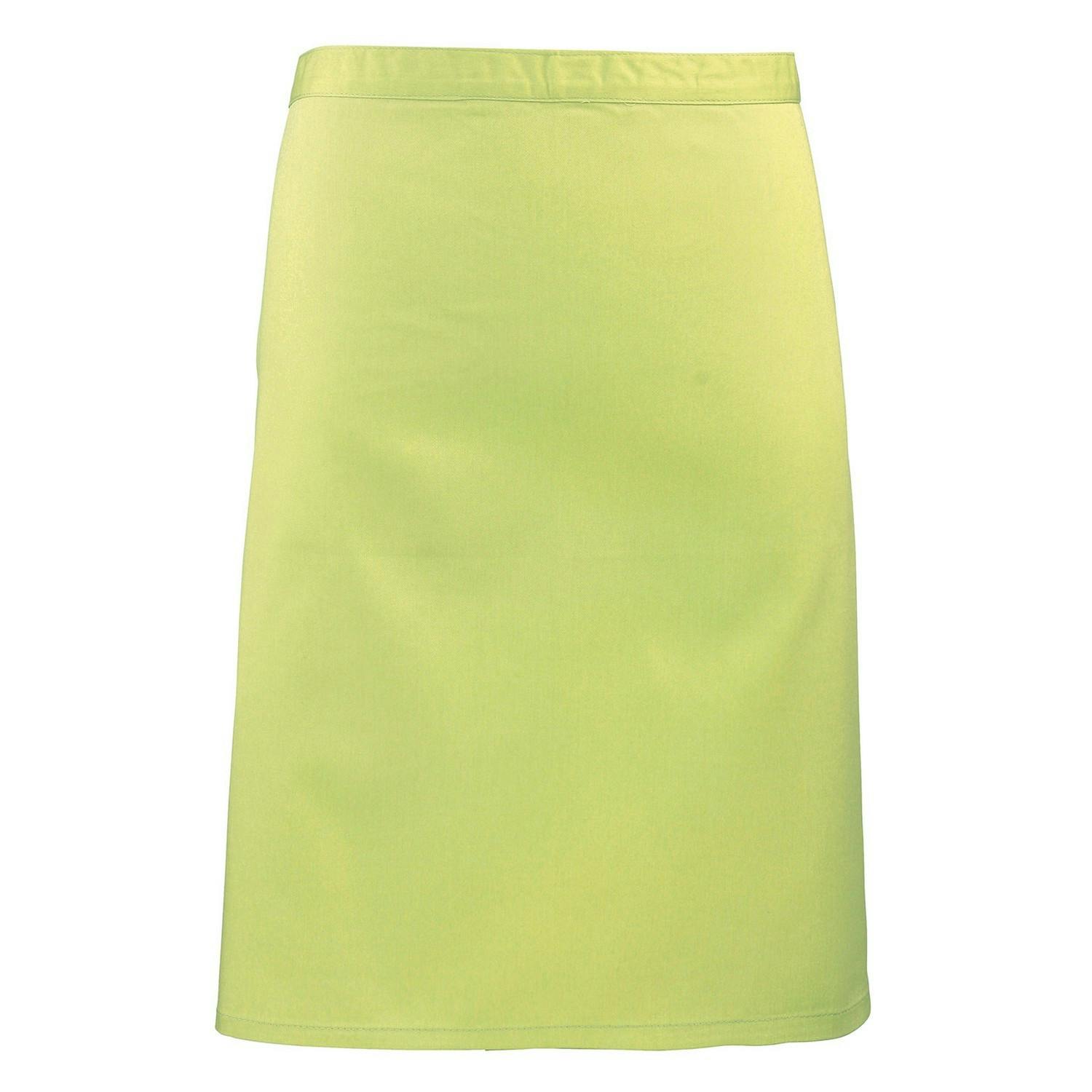 Premier Unisex Lime Colours Mid Length Apron In - Image 3