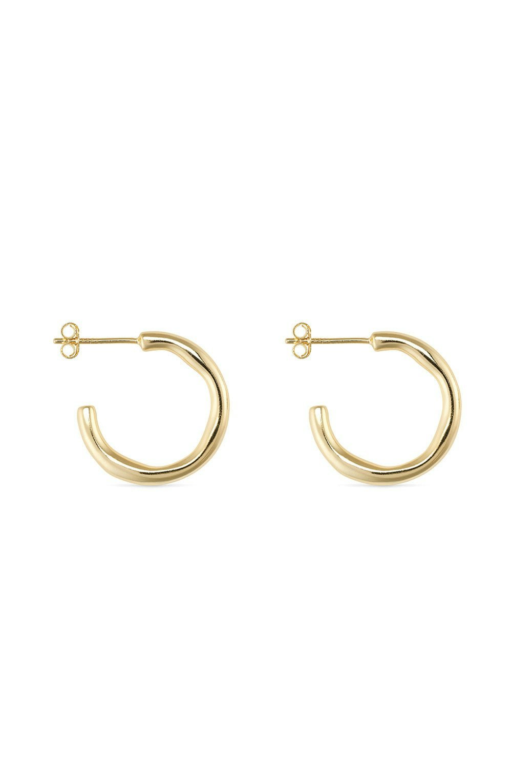 Elk & Bloom Gold Dainty 14K Plated Hoop Earrings - Yes Please