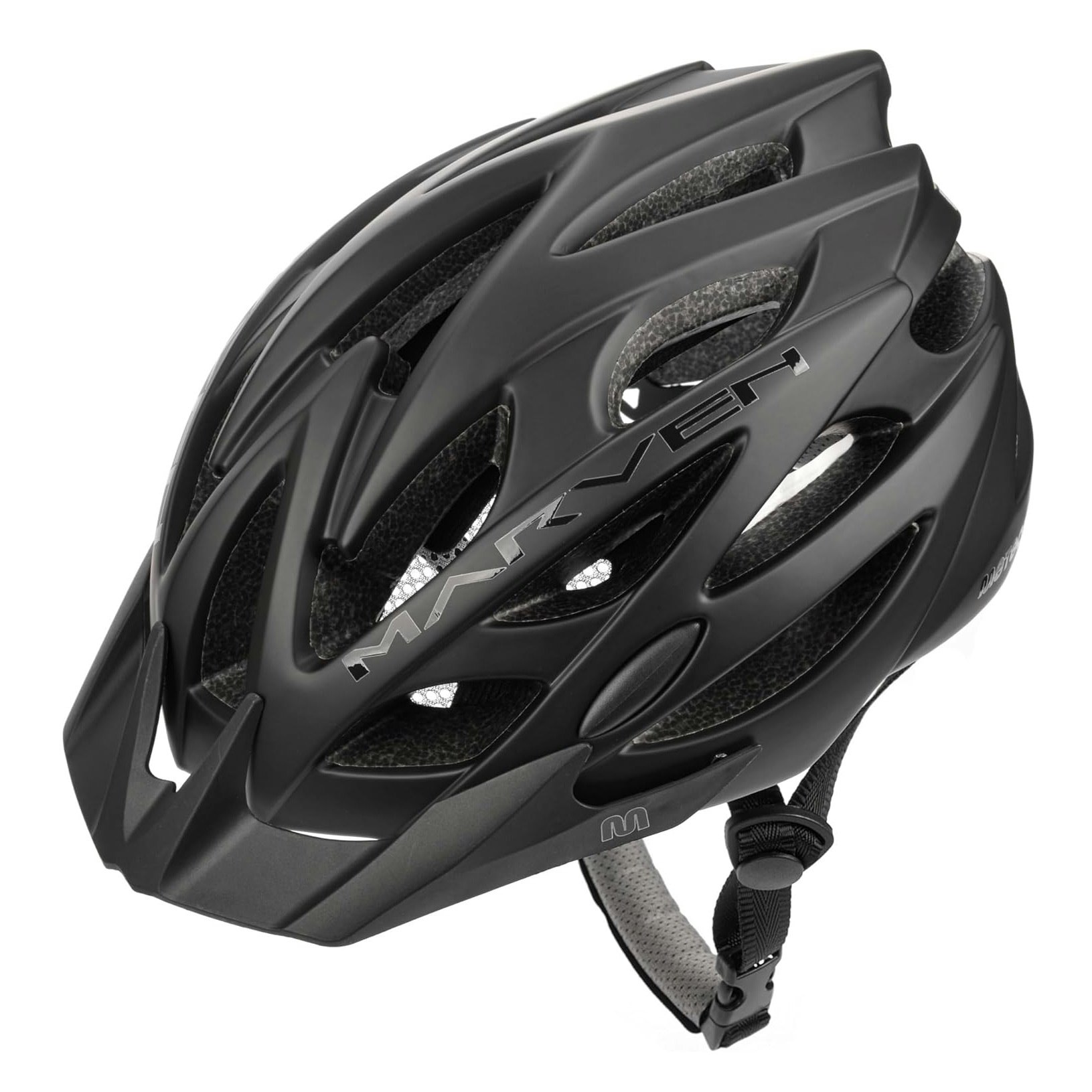 Meteor Black Marven Cycle Helmet Mtb Bike Skateboard Scooter Safety Gear - S 52 – 56 Cm (20.4 – 22 Inch)