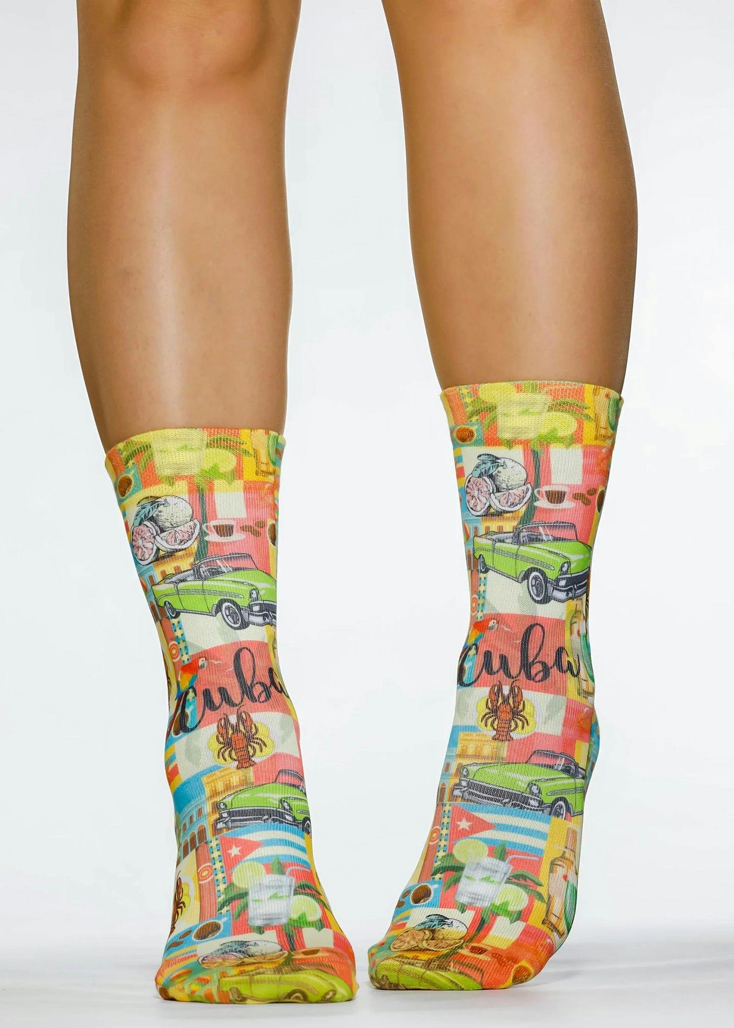 Jemsox Women's Love Cuba Novelty Gift Socks