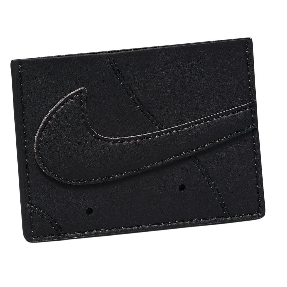 Nike Black Air Force 1 Icon Card Wallet - One Size - 60% Polyurethane/40% Nylon