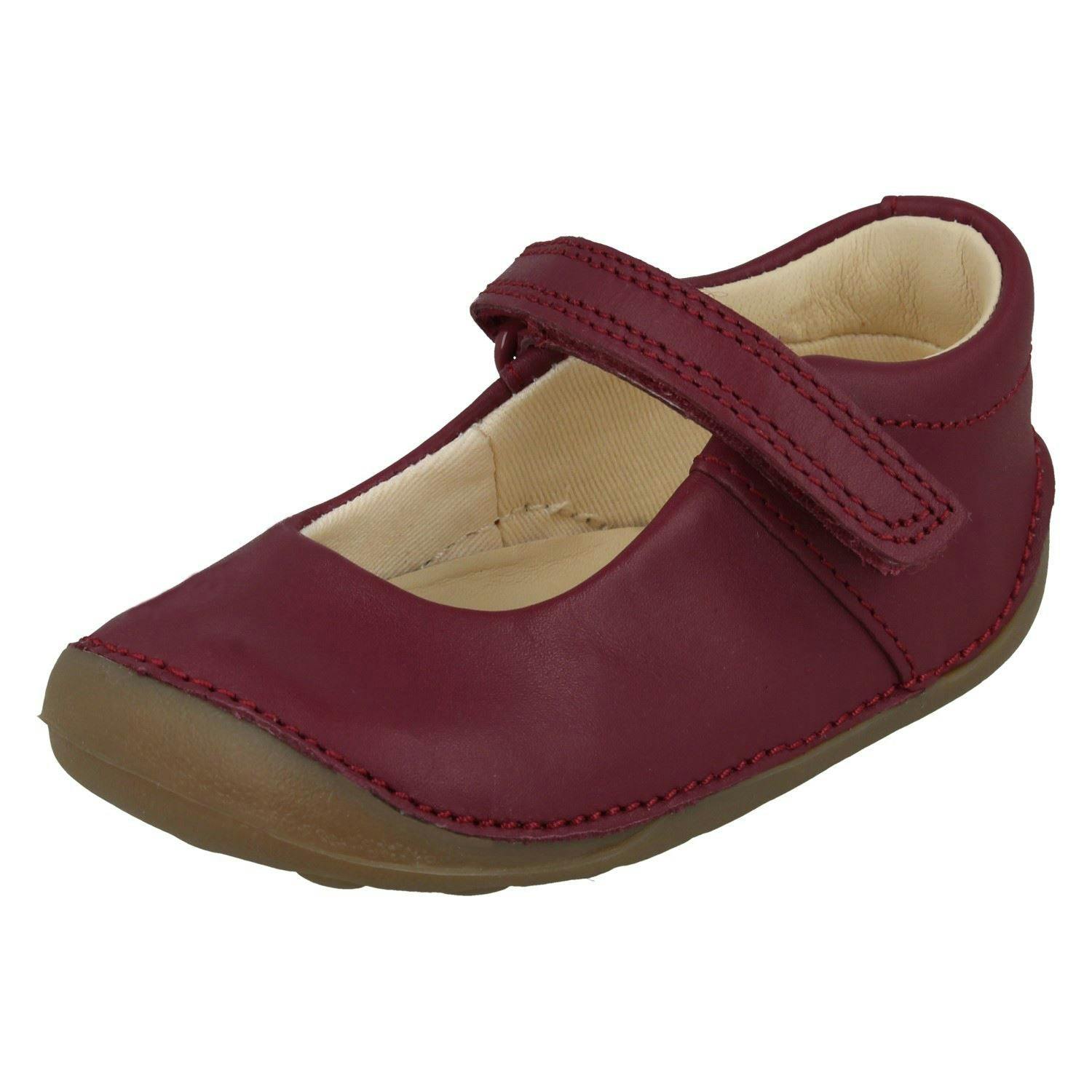 Clarks Girls Casual First Shoes Tiny Mist - Plum - Uk 2 Infant - F