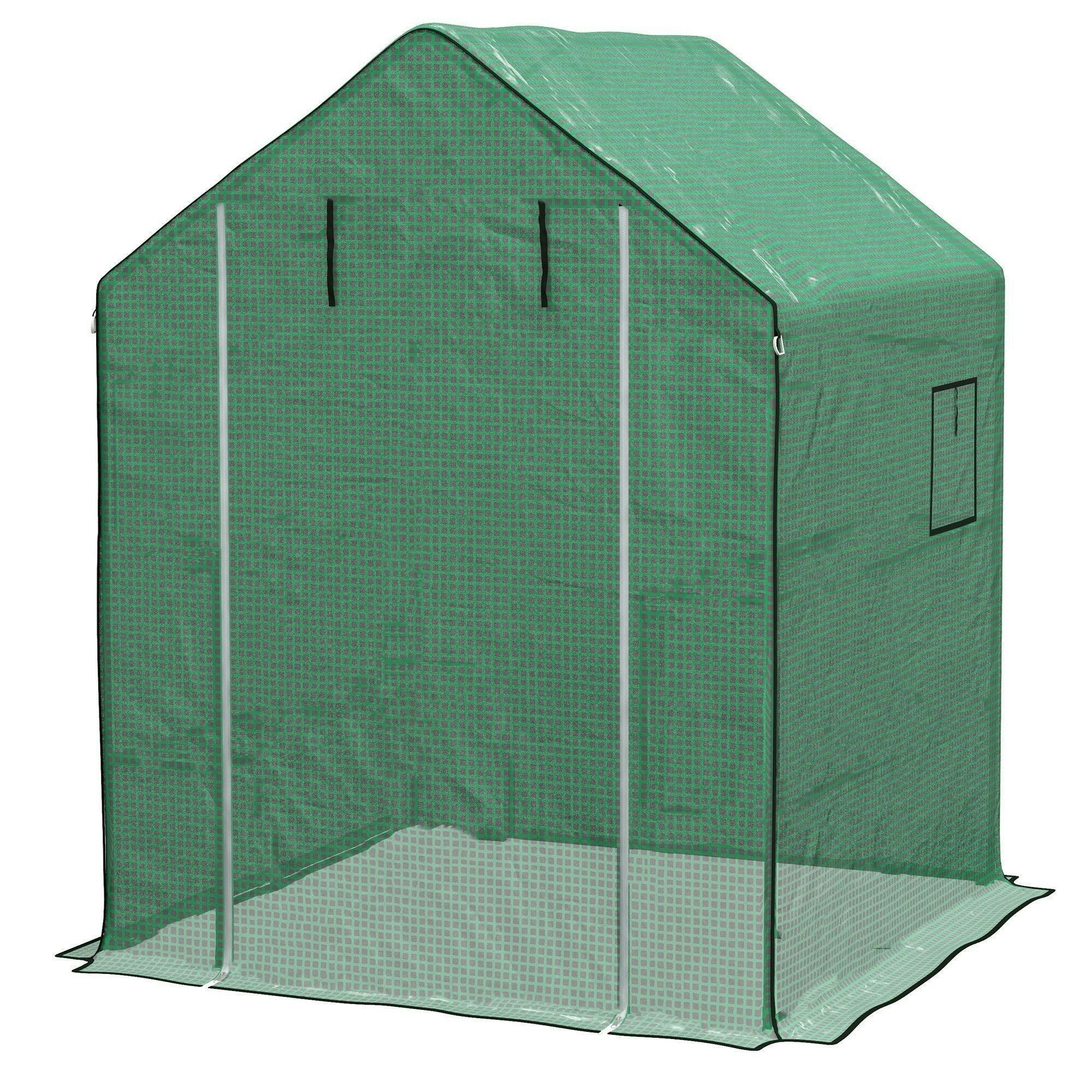 B&Q - Walk-In Greenhouse Cover Replacement With Door And Mesh WindowsGreen - Image 7