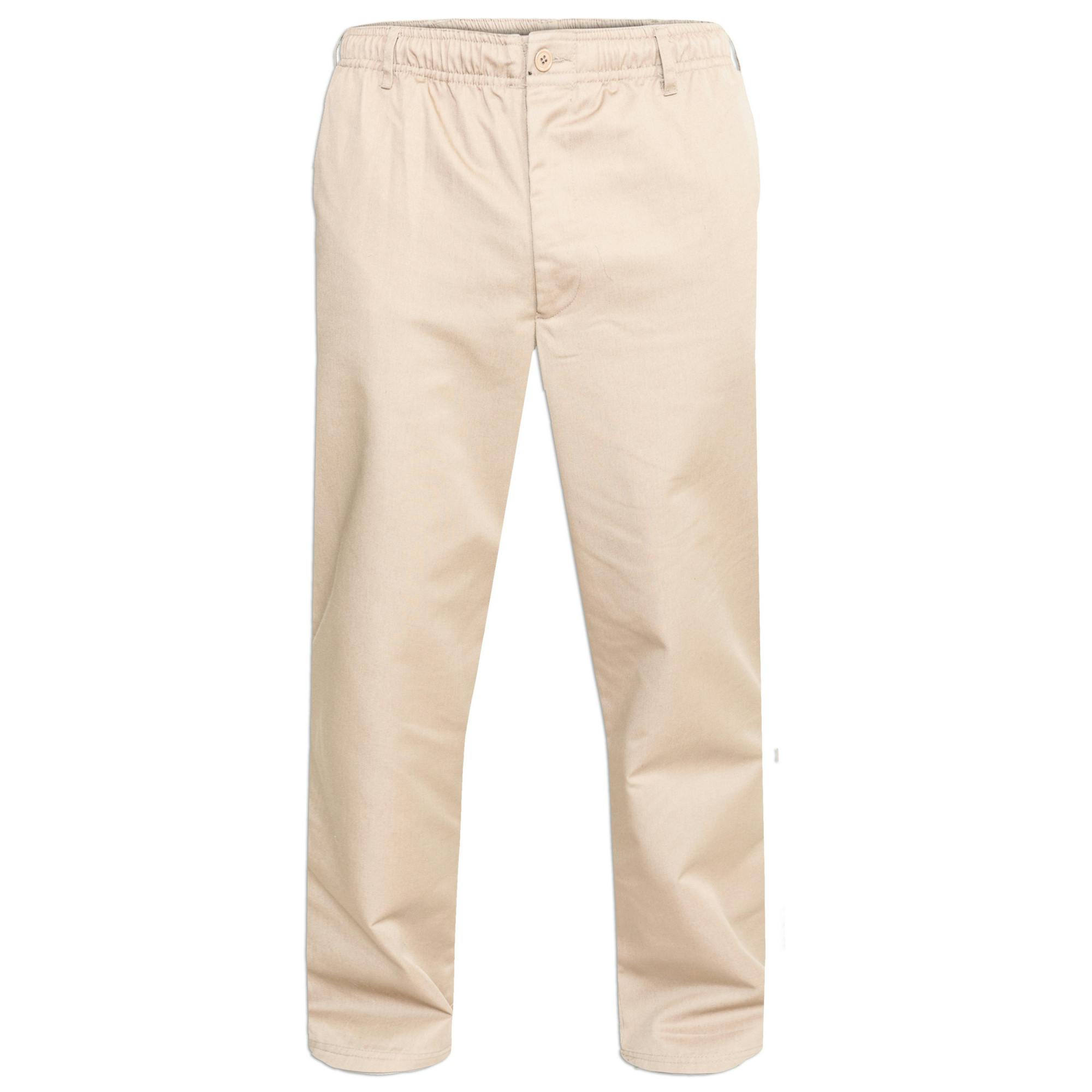 Duke Men's D555 Basilio Kingsize Rugby Trousers - Stone - 42L - Stone - 80% Polyester/20% Cotton