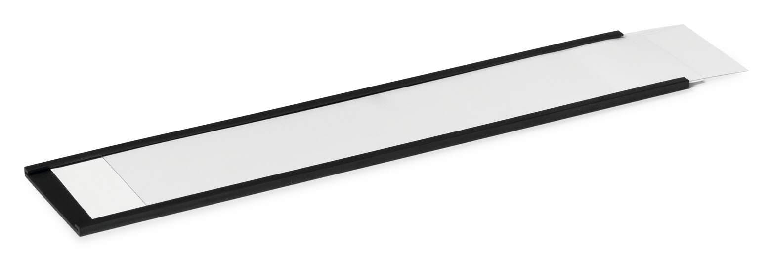 Rackhams Black Magnetic C Channel Ticket Lable Holders | 5 Pack | 200 X 40Mm |