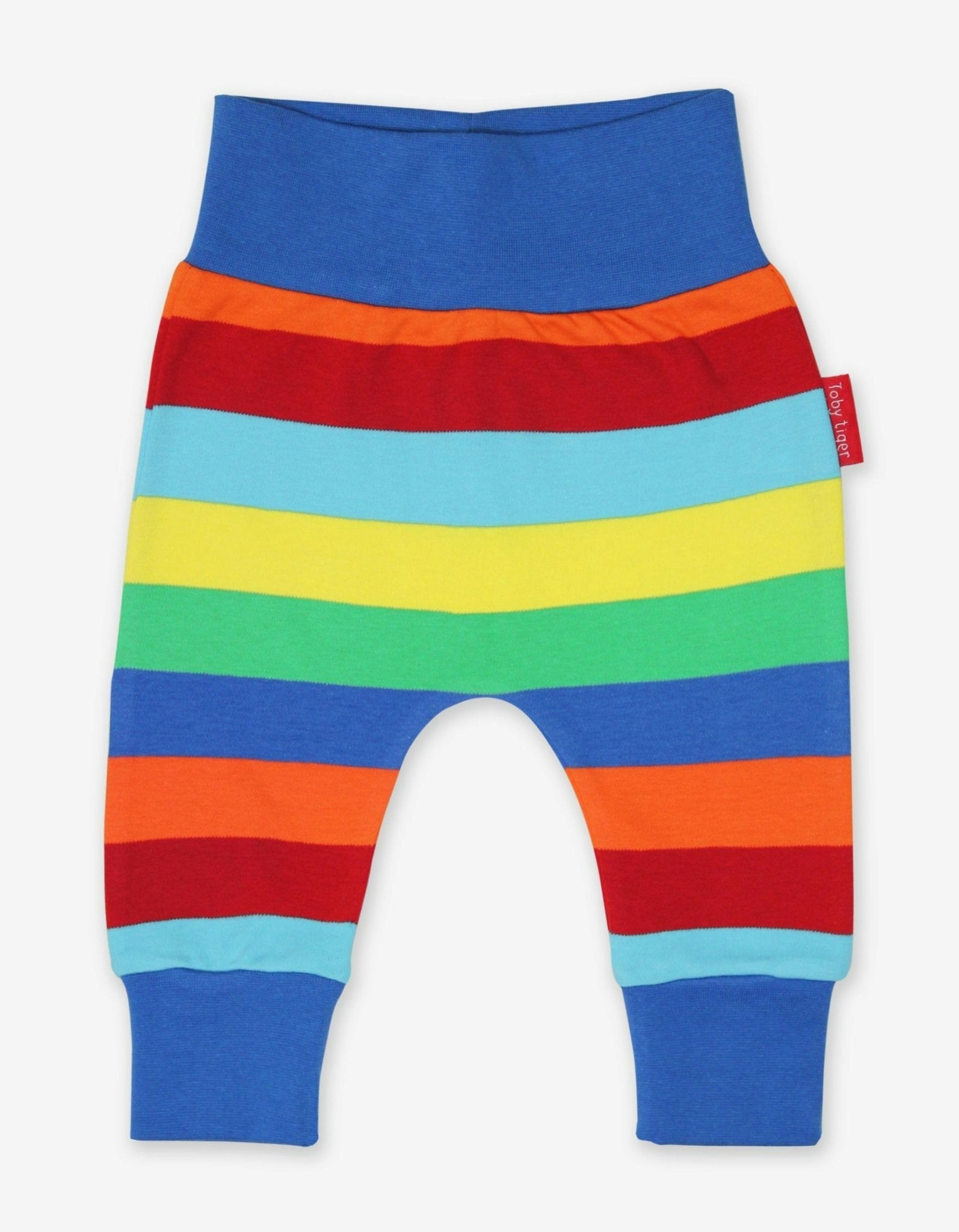 Toby Tiger Organic Multi Stripe Yoga Pants - 0-3M / 56Cm
