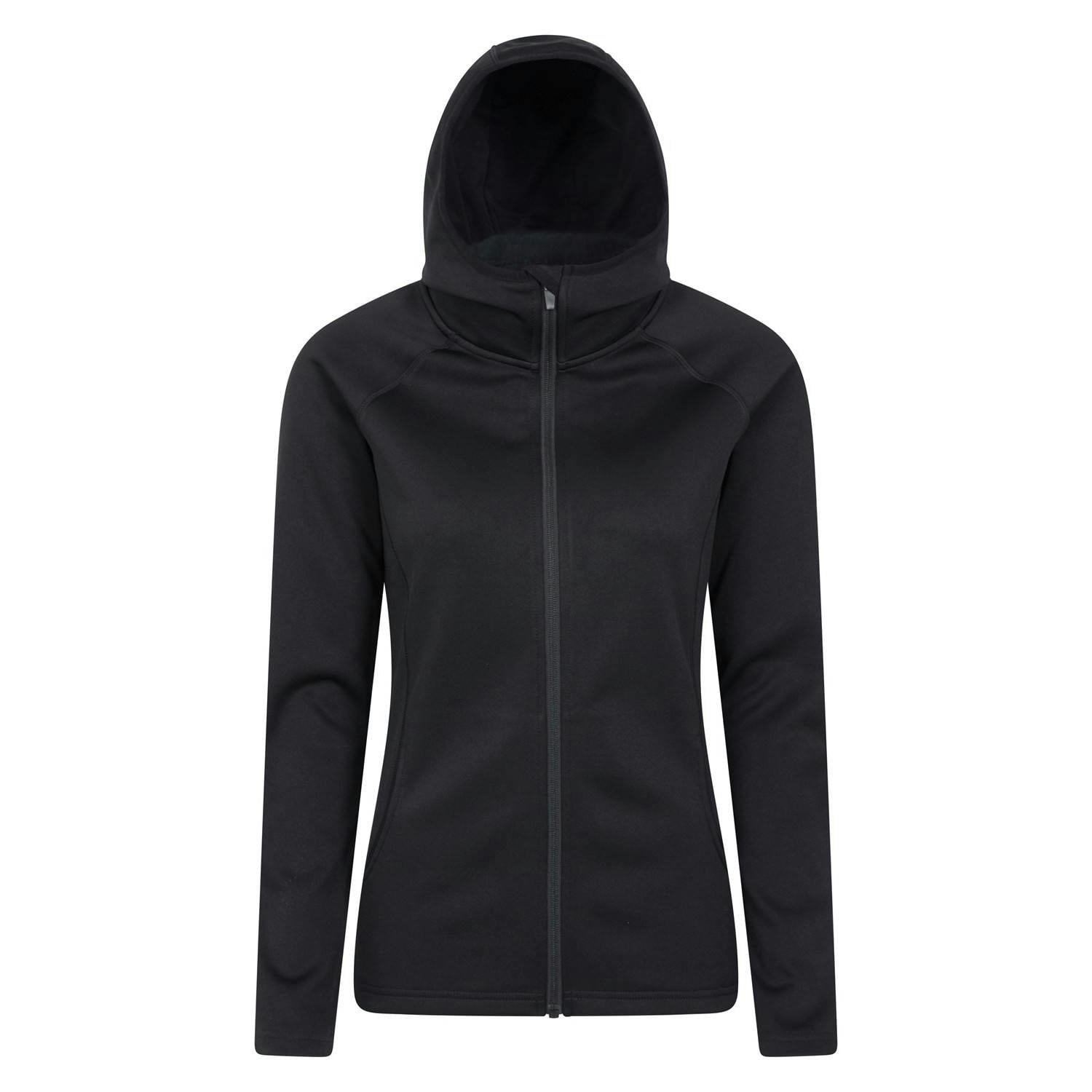Mountain Warehouse Women's Black Dynamic Chakra Isocool Full Zip Hoodie - 14 Uk - 60% Polyester/40% Elastane