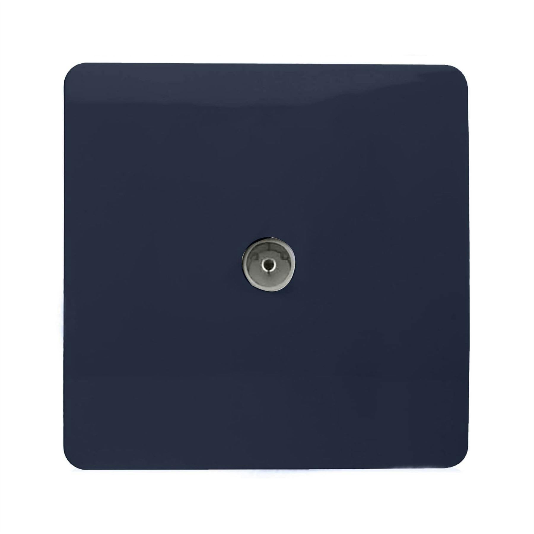 Trendi Switch Women's Blue 1 Gang Co-Axial Television Socket In Navy - Image 7