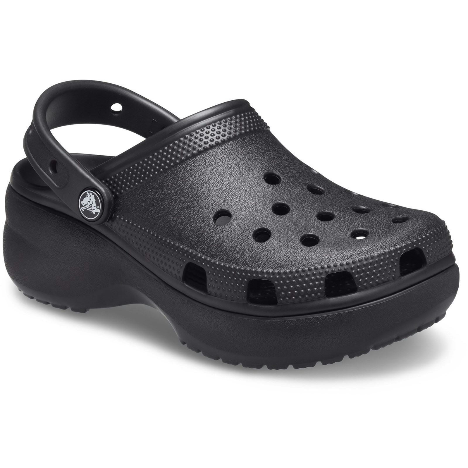 Crocs Women's Black Classic Platform Clog - - Size 8