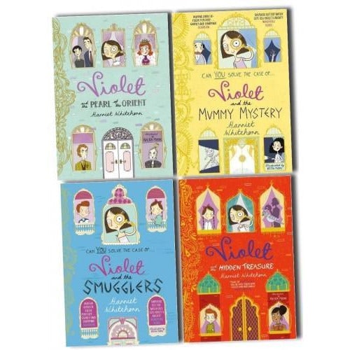 Simon & Schuster Ltd Harriet Whitehorn Violet Series 4 Book Set The Pearl Of Orient The Hidden Treasure The..