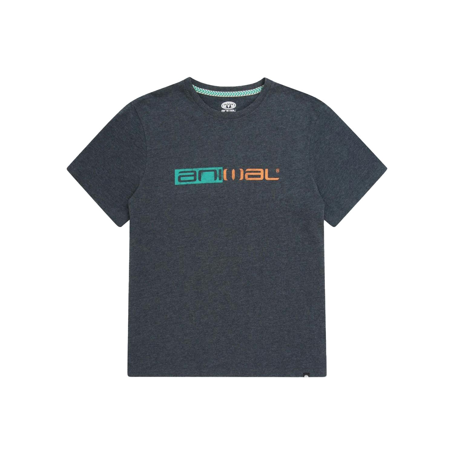 Animal Men's Jacob Organic T-Shirt - Navy - Xs - Navy - 100% Organic Cotton