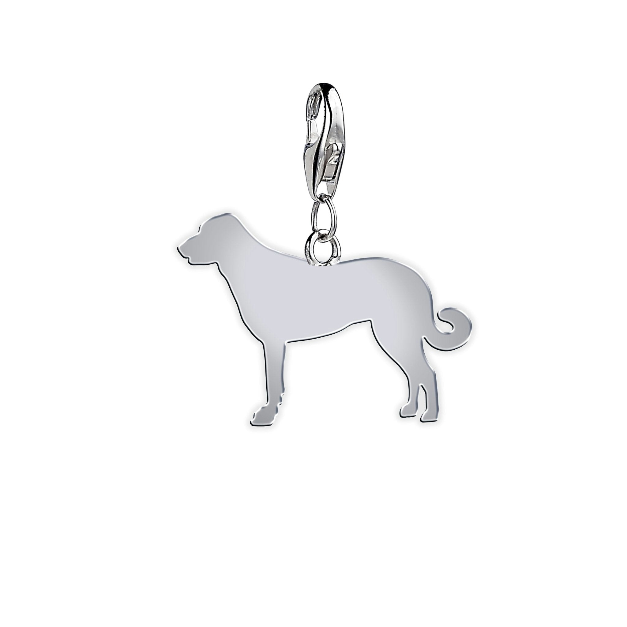 Mylee London Silver Anatolian Shepherd Dog Silhouette Charm - Yes - Clip On Charm