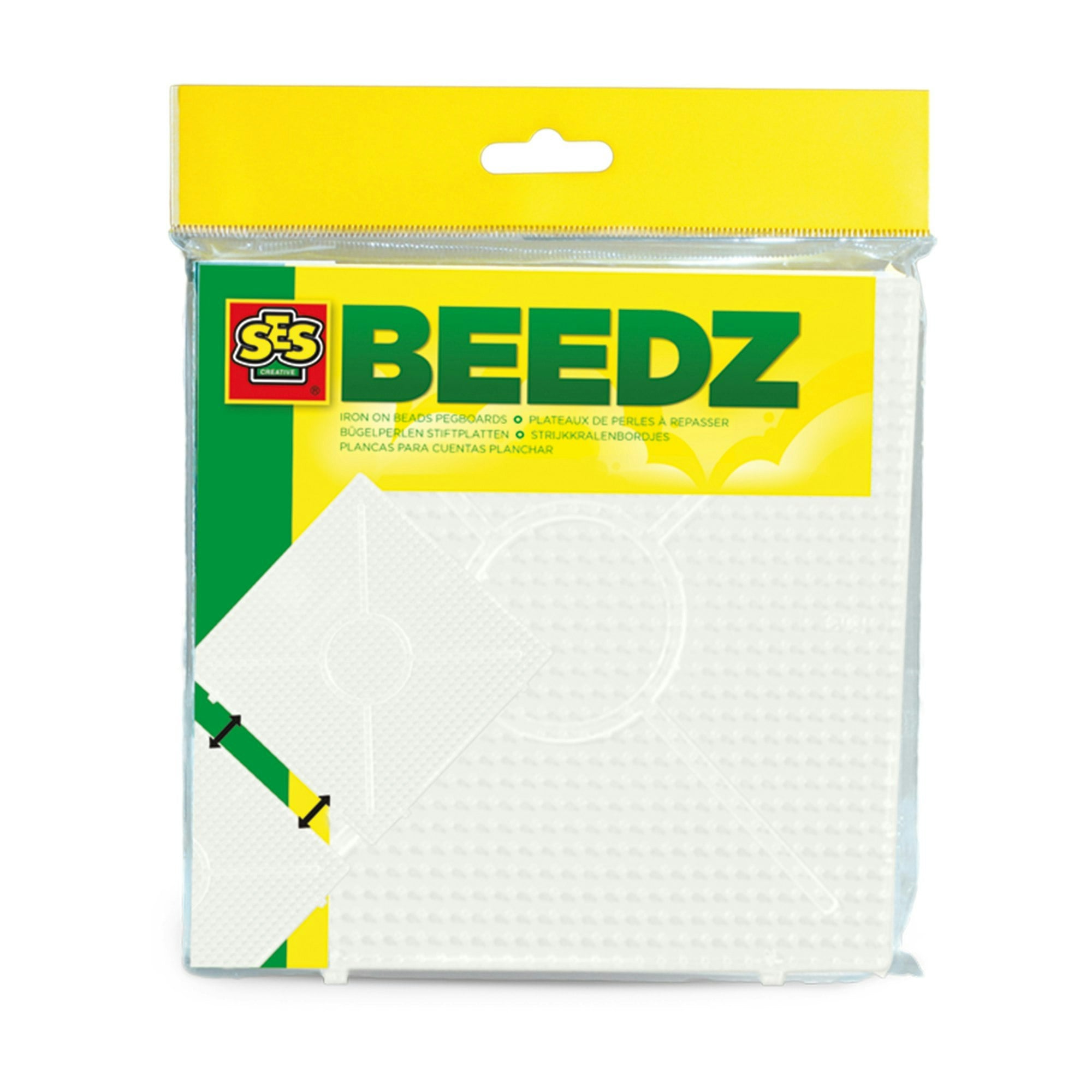 SES Creative - Beedz Square Iron On Beads Pegboard - 2 Piece Set - Image 3