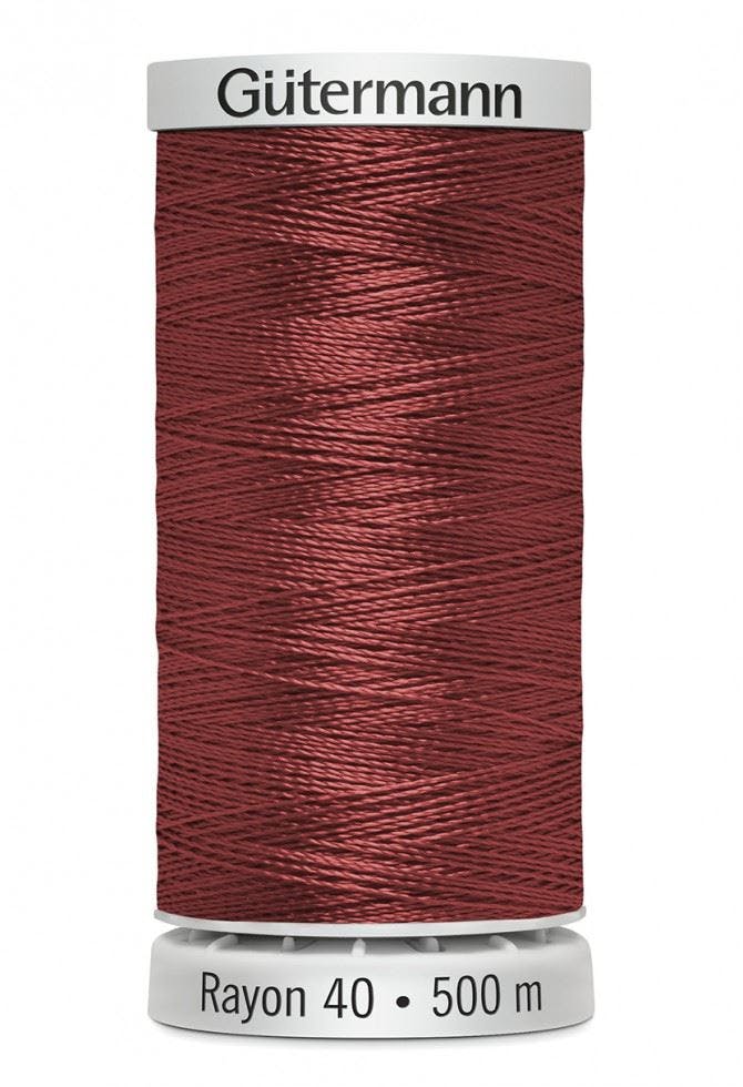 Gutermann No 40 Sulky Rayon Embroidery Thread 500M Rayon Thread Suitable For Embroidery - 1081 - 500 Metres