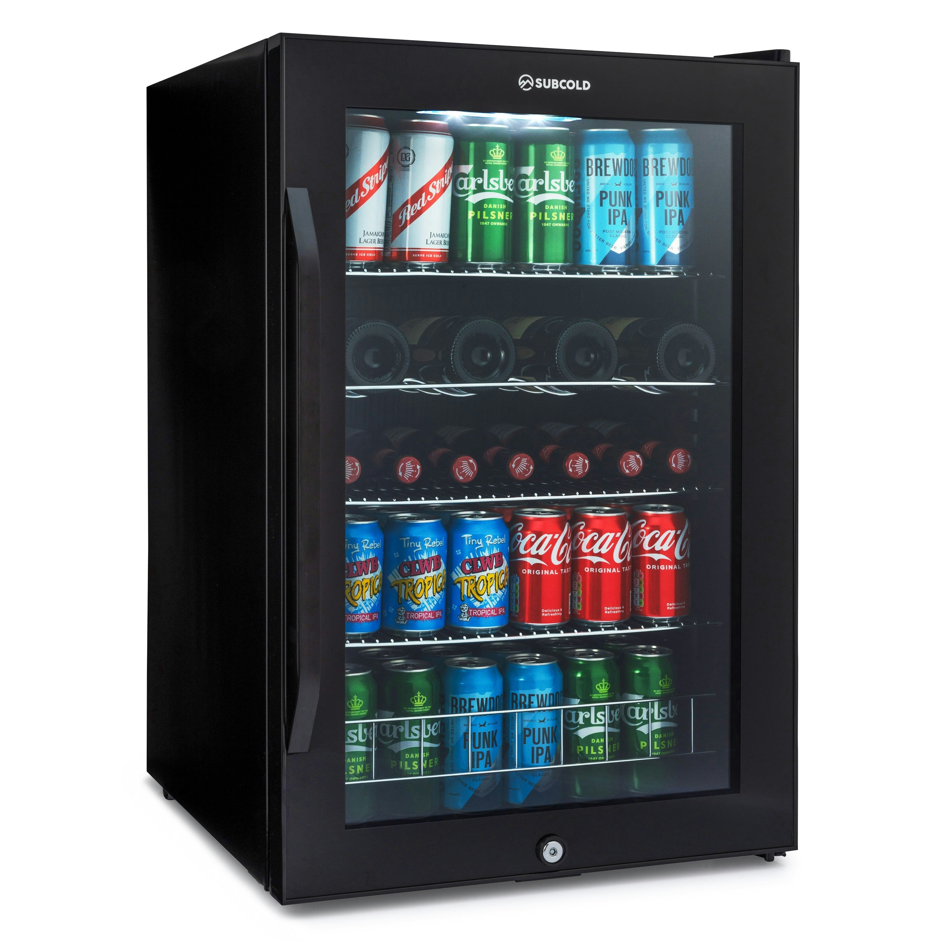 Subcold Black Ace 130 Led Touch Control Beer Fridge