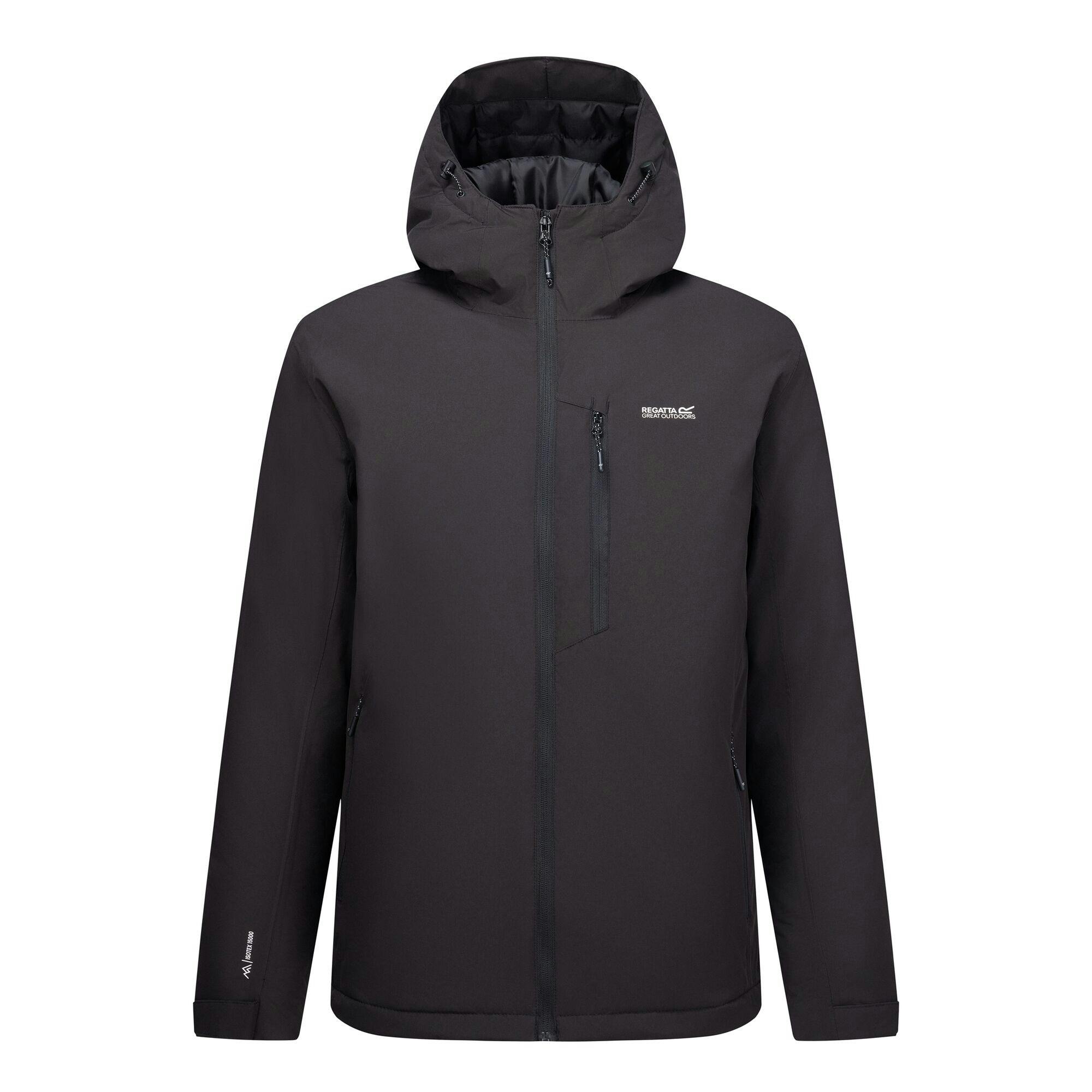 Regatta Men's Black Allston Waterproof Jacket - Size 42/Regular - Image 2