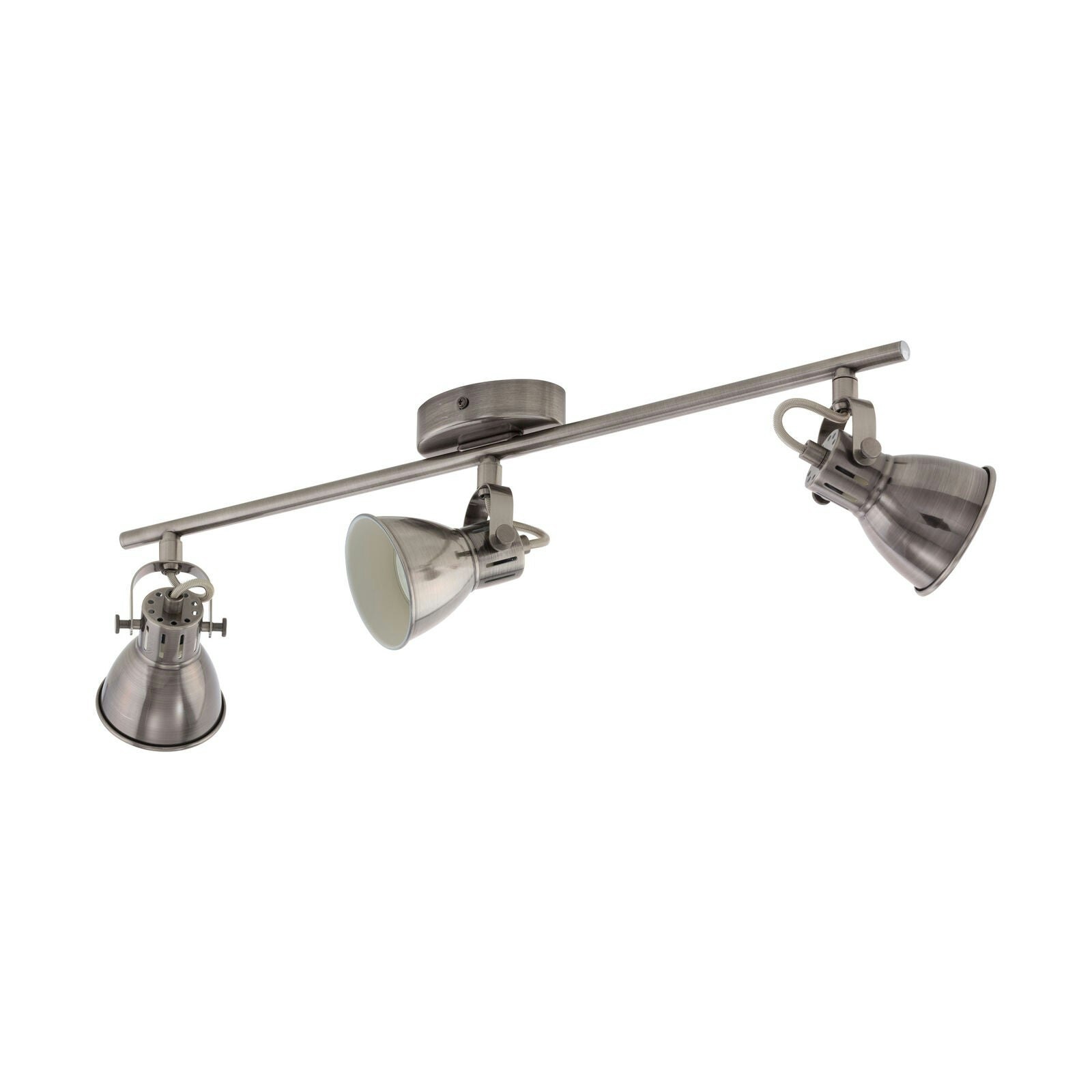 Rackhams Light Flush Ceiling Colour Nickel Antique Creme Shade Bulb Gu10 3X3.3w Size 3
