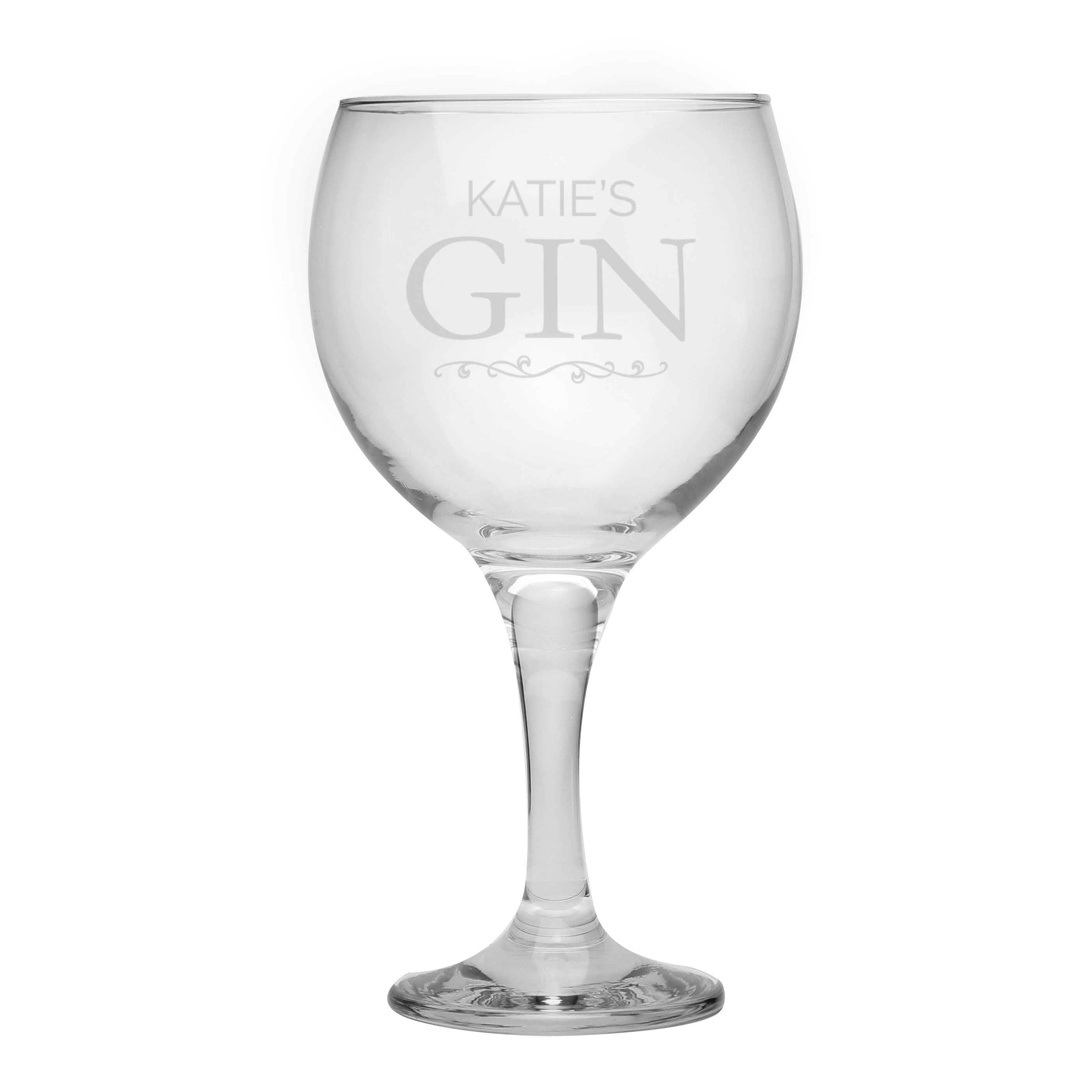 Personalised Memento Company Personalised Gin Balloon Glass