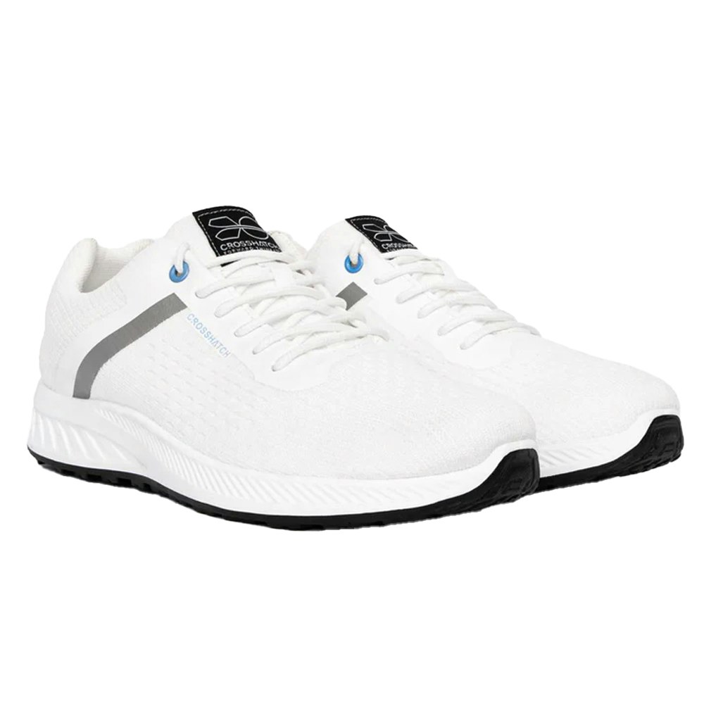 Crosshatch Men's White Kamran Trainers - Size 8 Uk